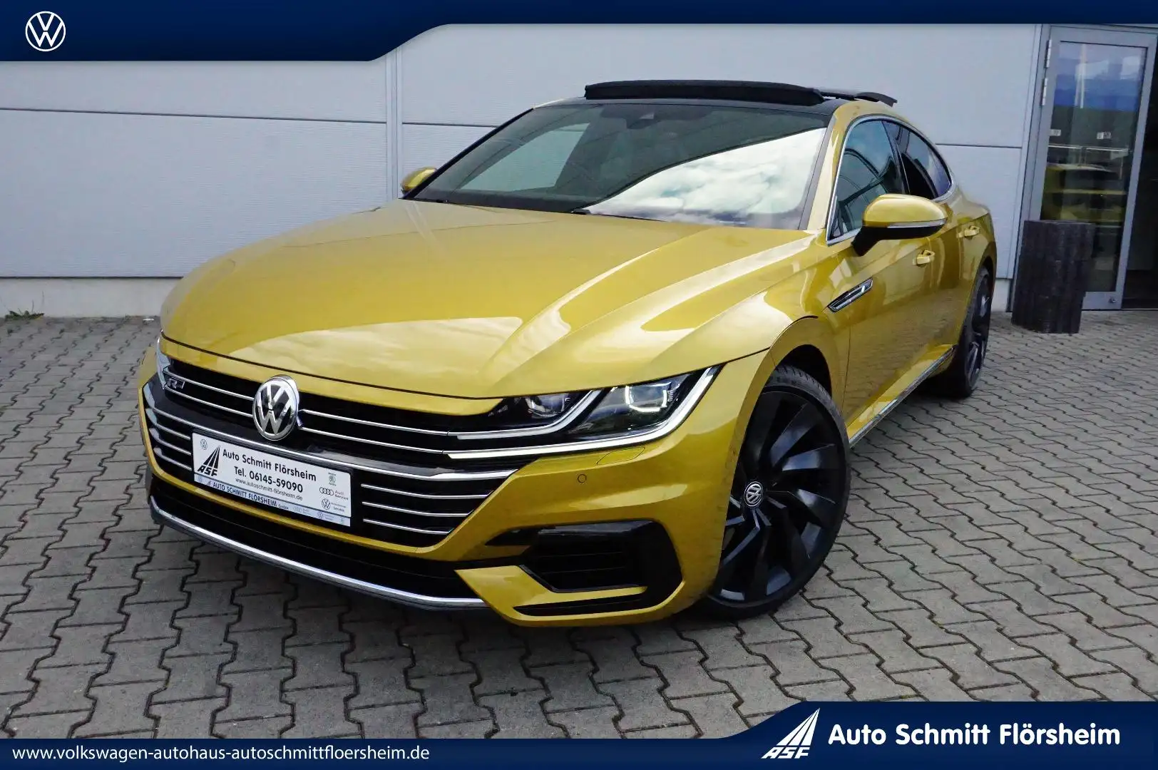 Volkswagen Arteon R-Line 2.0 TSI 4Motion 7-Gang DSG Pano,Leder,ACC Giallo - 1