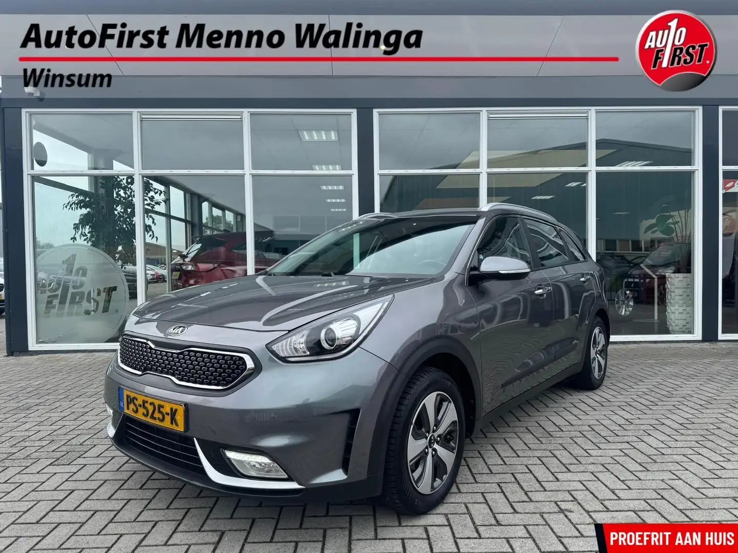 Kia Niro 1.6 GDi Hybrid DynamicLine|Camera|Apple carplay|Na Grau - 1