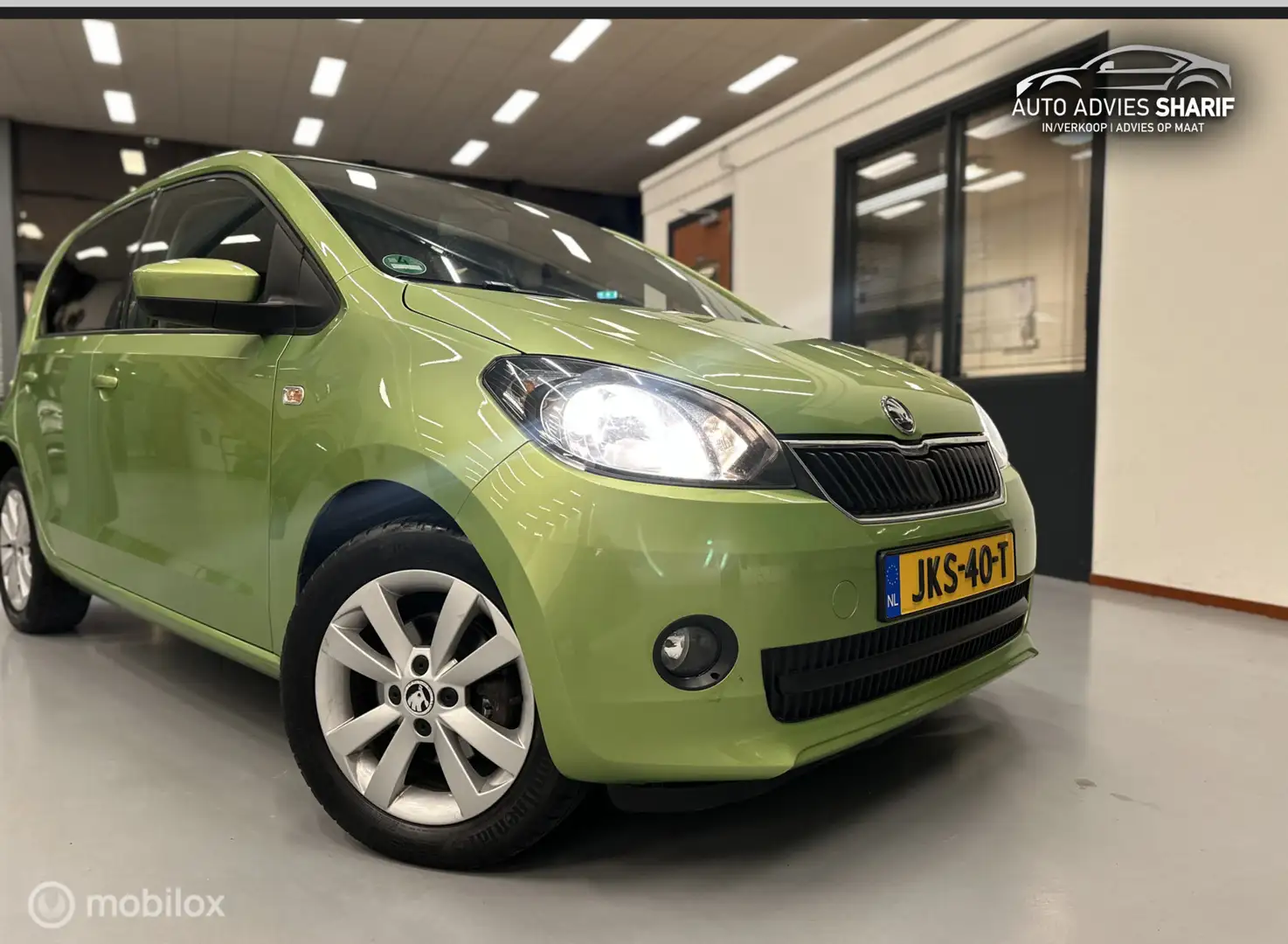 Skoda Citigo 1.0 Elegance Airco|Cruise|PDC|Stoelverw.|NewAPK Groen - 2