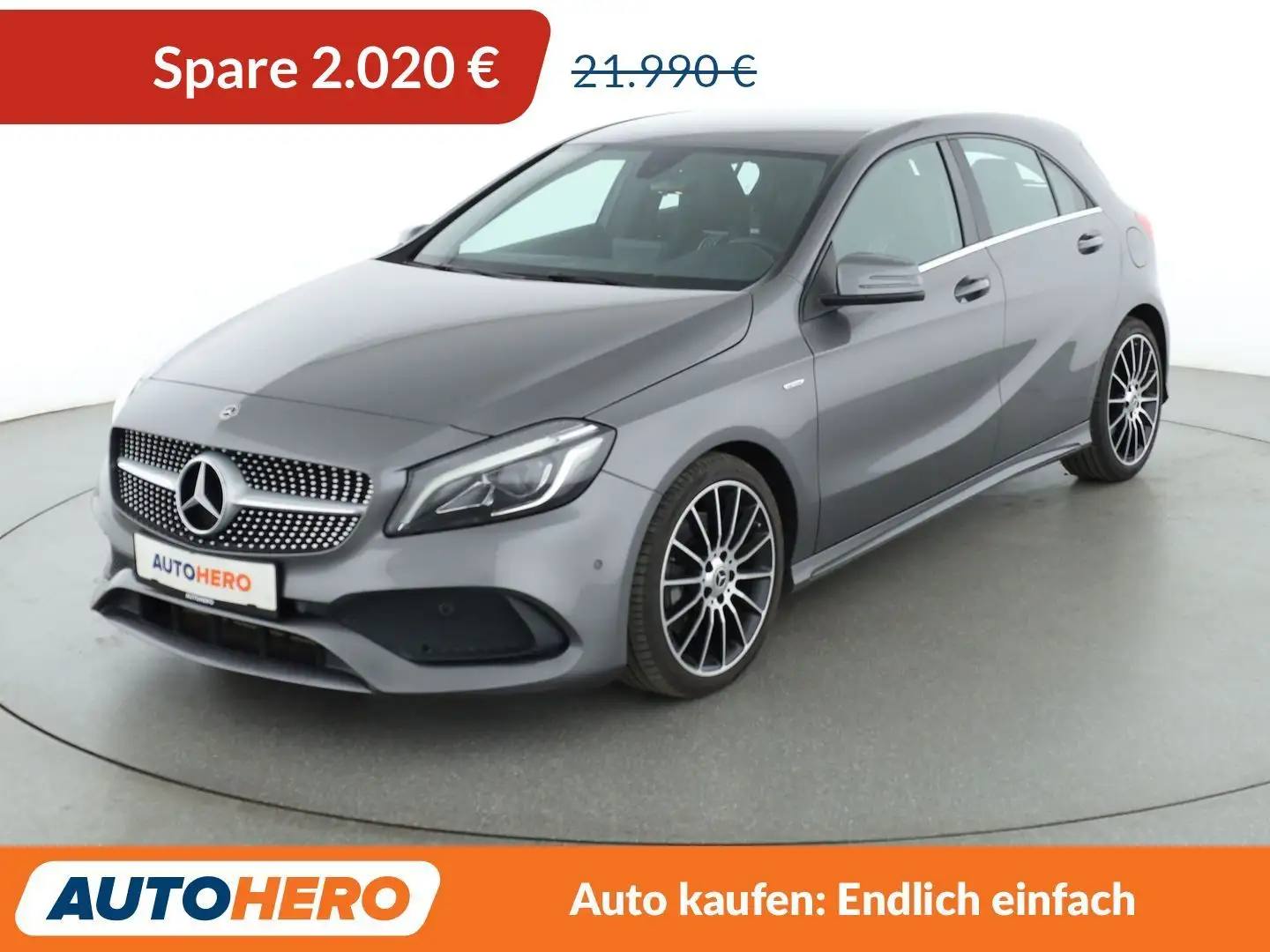 Mercedes-Benz A 220 A 220 CDI BlueEfficiency AMG Sport Aut.*LED*TEMPO* Grijs - 1
