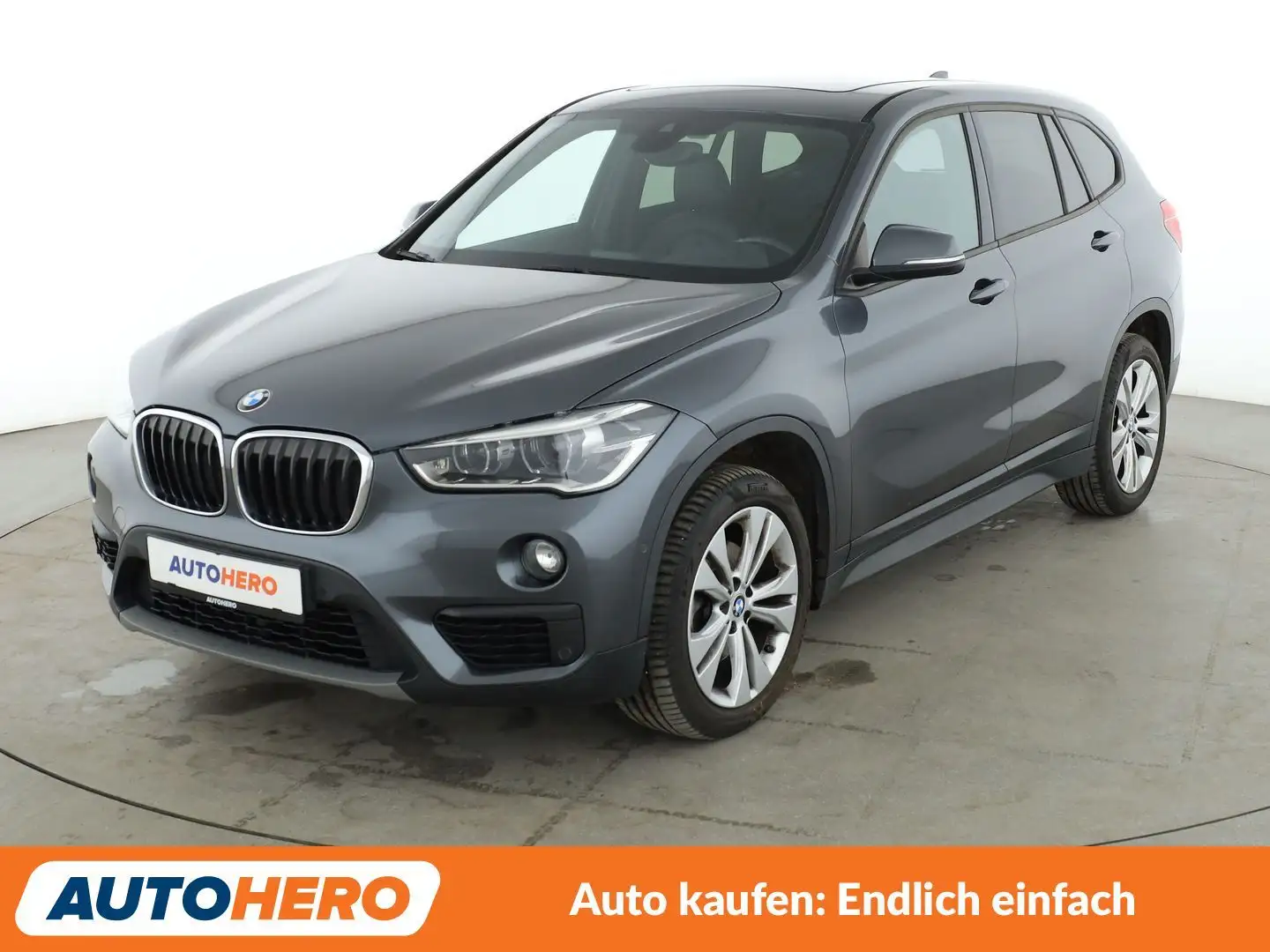 BMW X1 xDrive 18d Advantage Aut.*NAVI*CAM*SHZ*TEMPO*ALU* Gris - 1
