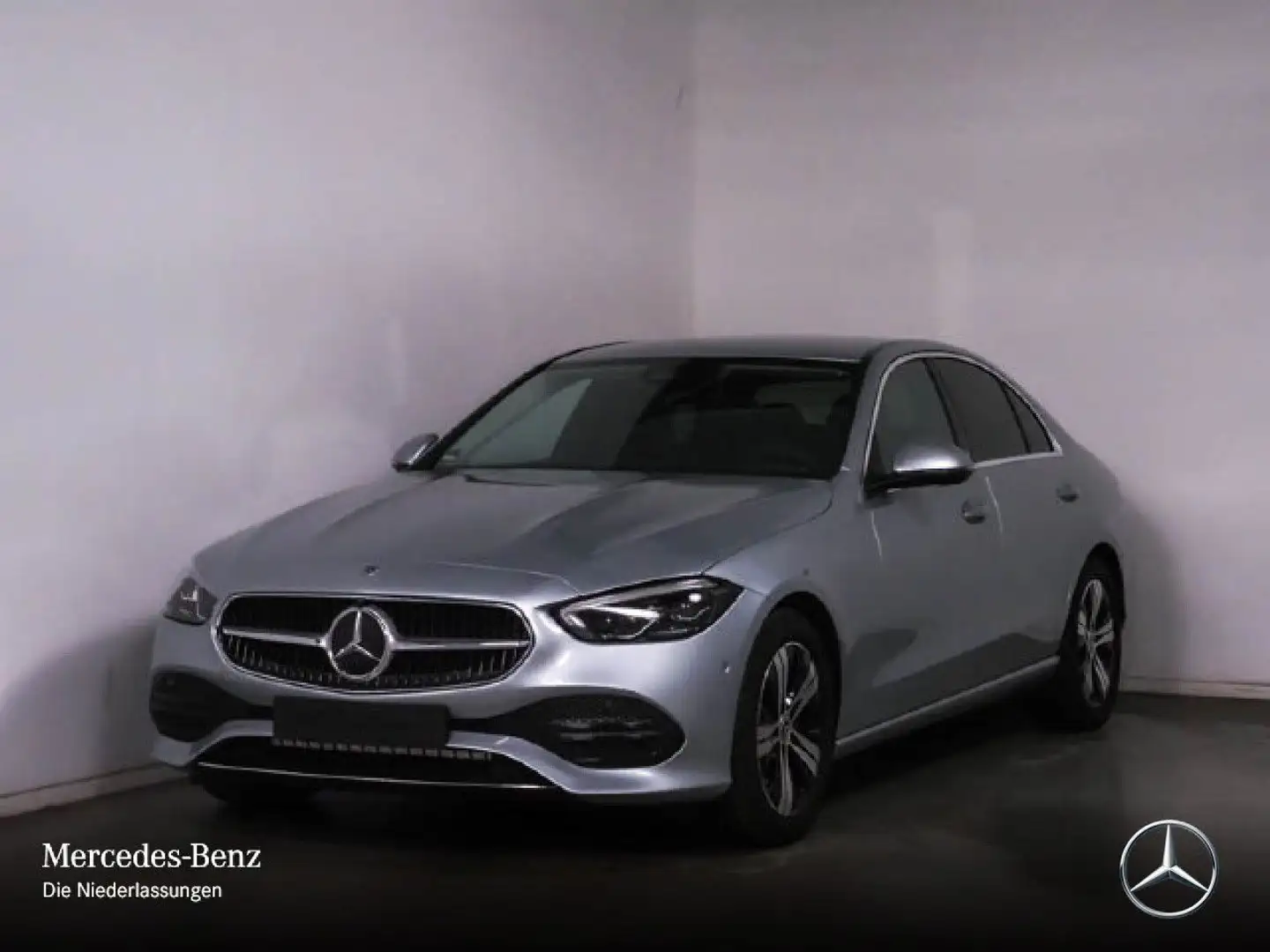 Mercedes-Benz C 180 AVANTG+360+AHK+LED+TOTW+KEYLESS+9G Silber - 2