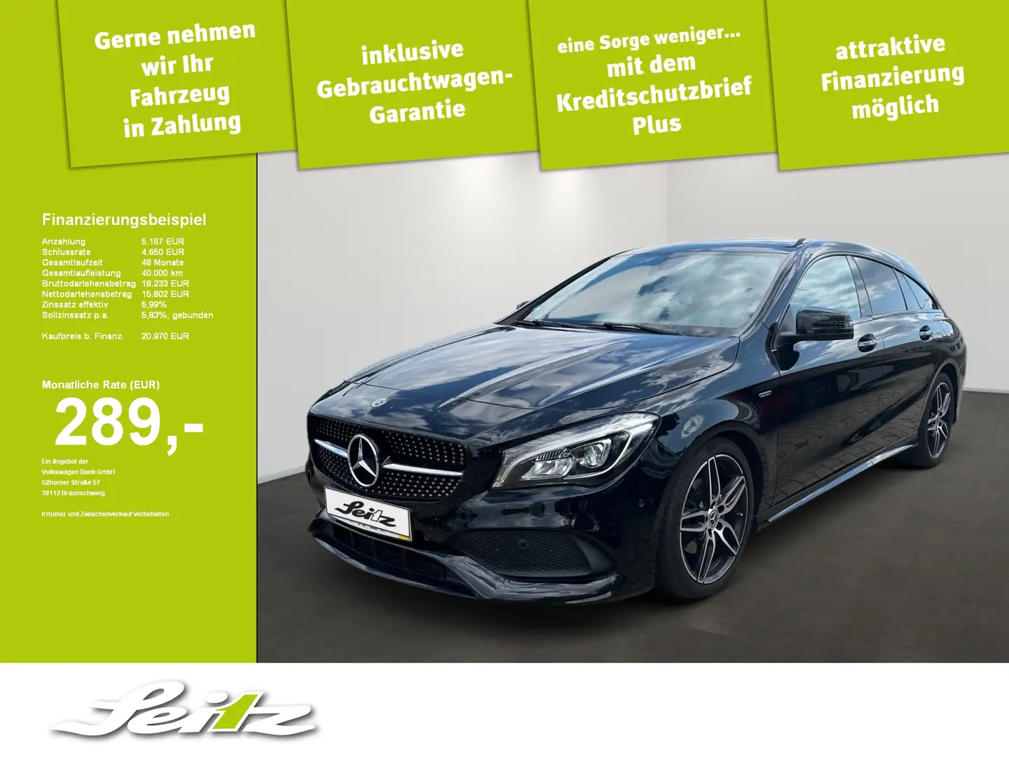 Mercedes-Benz CLA 200 Shooting Brake LED. Navi. Panorama-Schiebedach Noir - 1