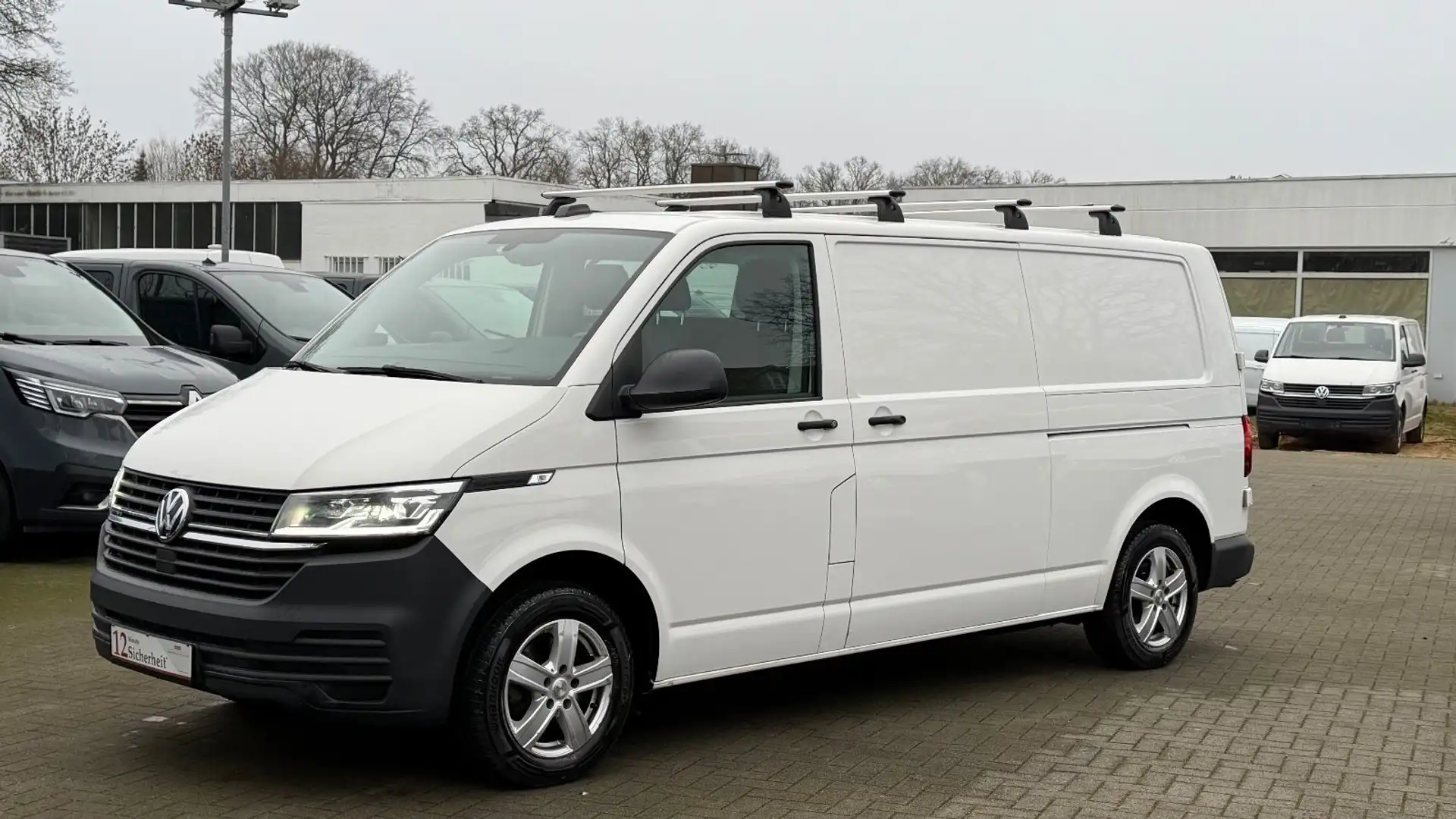 Volkswagen T6 Transporter T6.1 TRANSPORTER 4MOTION DSG LANG LED/AHK/STANDH Blanc - 1