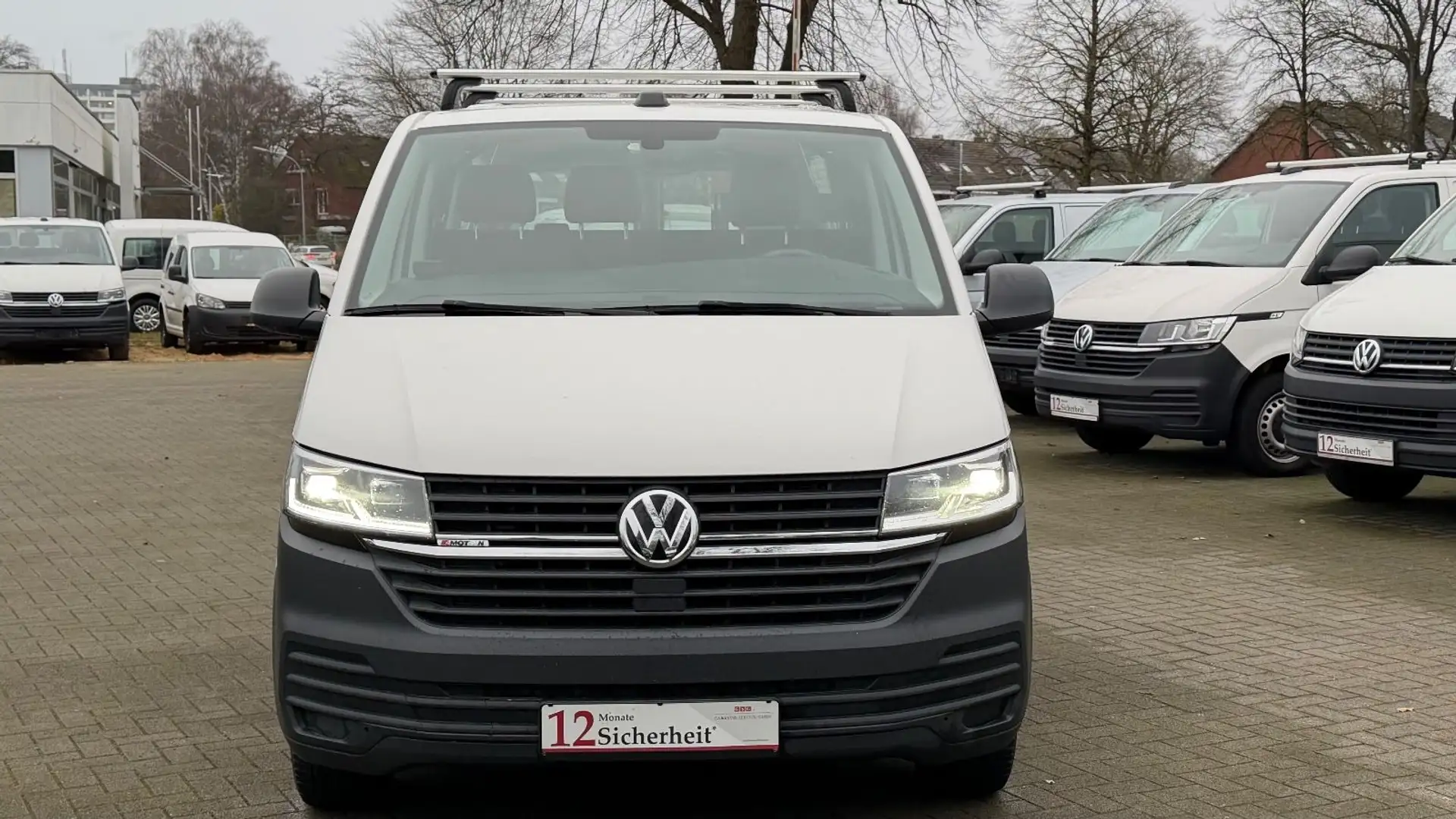 Volkswagen T6 Transporter T6.1 TRANSPORTER 4MOTION DSG LANG LED/AHK/STANDH Blanc - 2