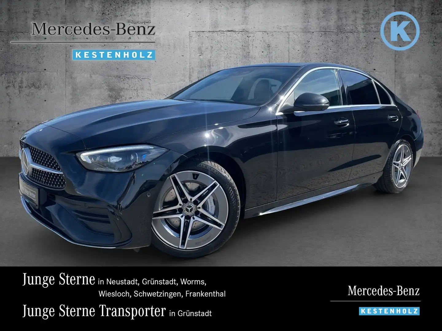 Mercedes-Benz C 300 C 300 AMG+DISTRONIC+PANO+360°+BURMESTER-3D+SHZ Schwarz - 1
