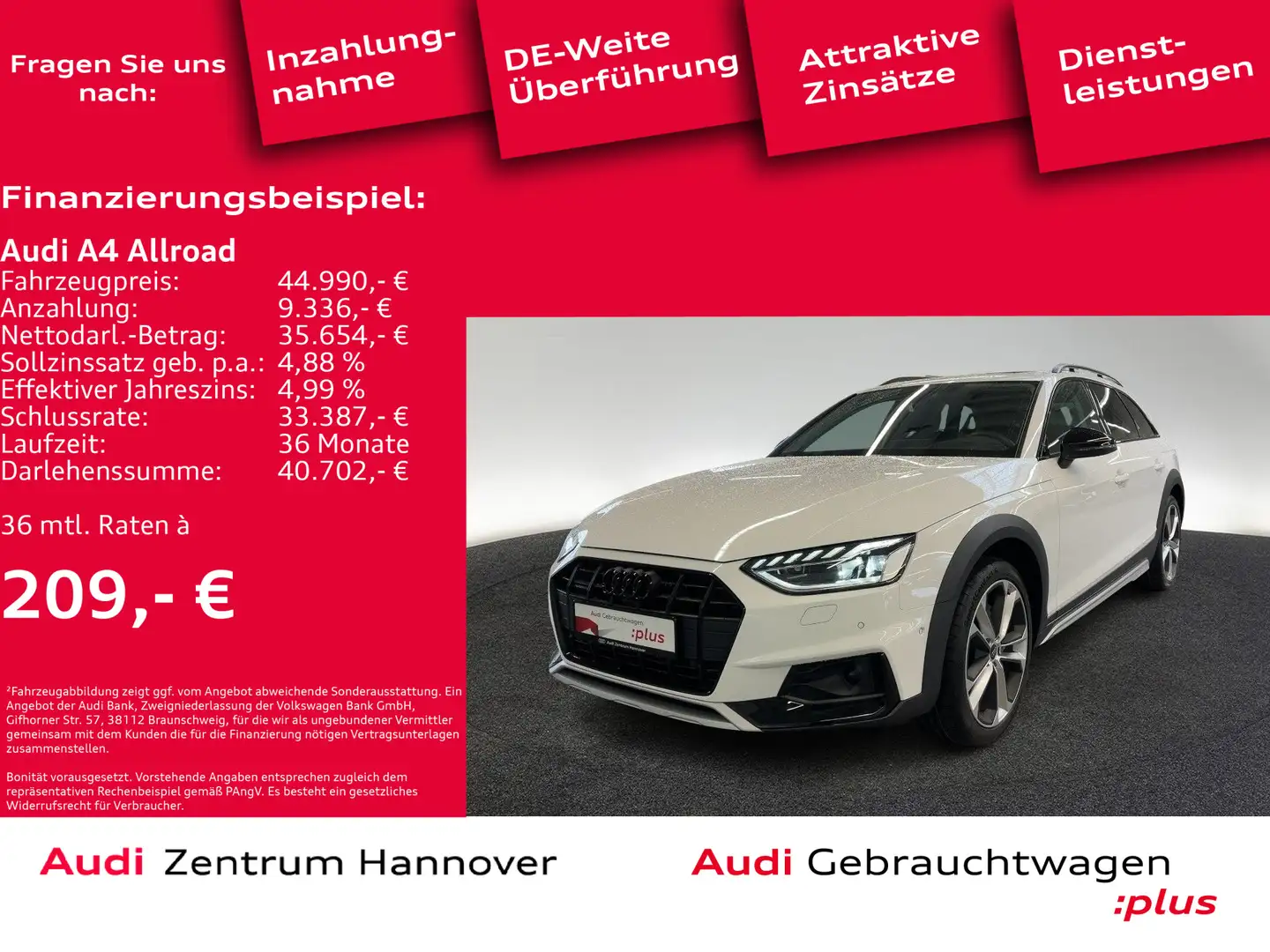 Audi A4 allroad A4 allroad 40 TDI qu. Standh. Pano Head-Up B&O A Fehér - 2