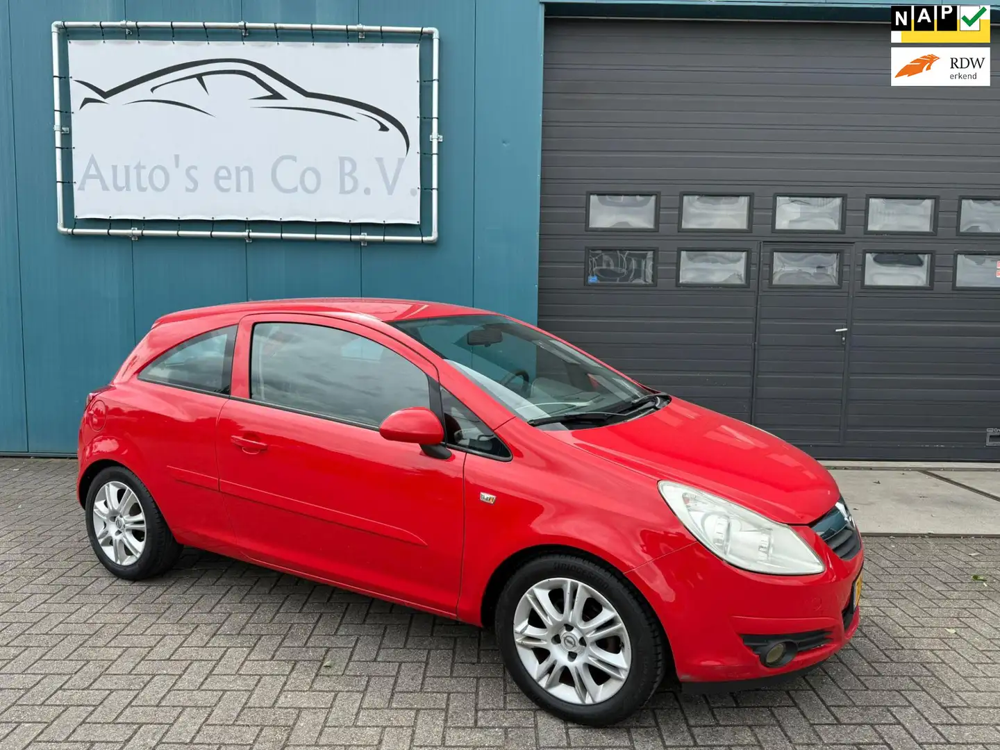 Opel Corsa 1.2-16V Business Airco Cruise 16" Lm velgen Incl n Rood - 1