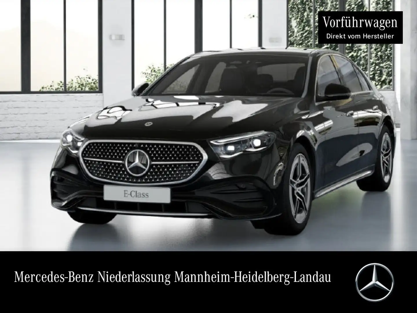 Mercedes-Benz E 300 e Hybrid AMG 360° Pano Burmester Distr. PTS Schwarz - 1
