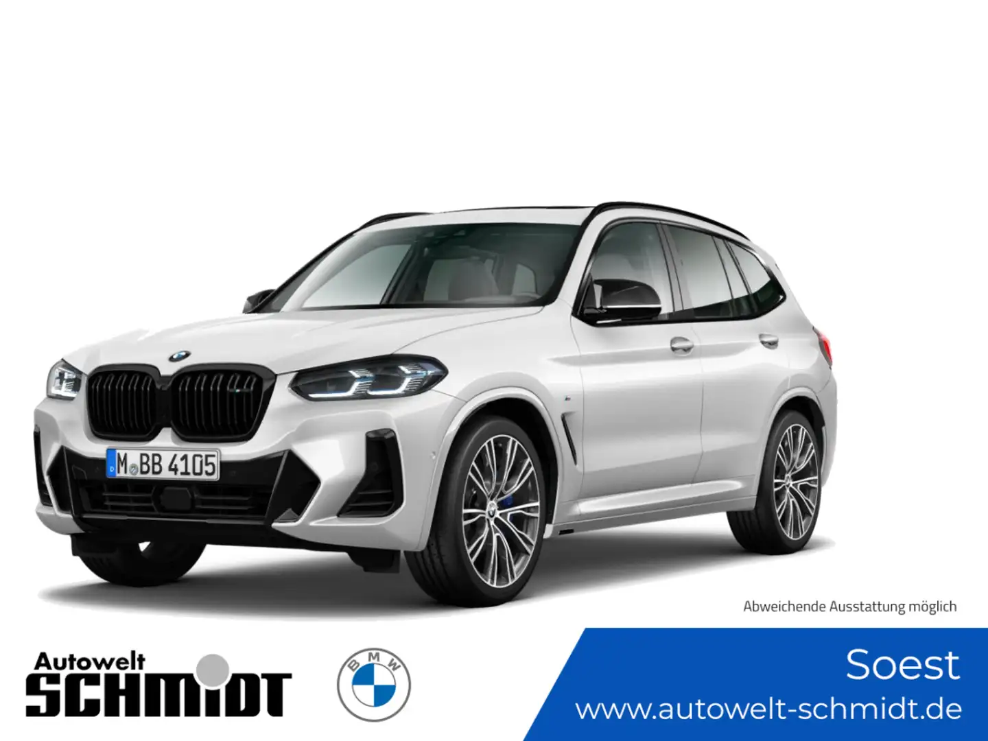 BMW X3 M40d + GARANTIE-bis-01.2029 Weiß - 1