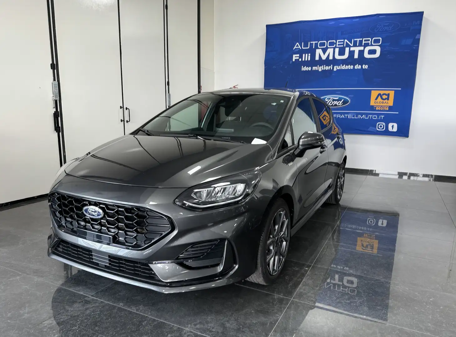 Ford Fiesta 1.0 ecoboost h ST-Line 125cv IVA ESPOSTA Gris - 1