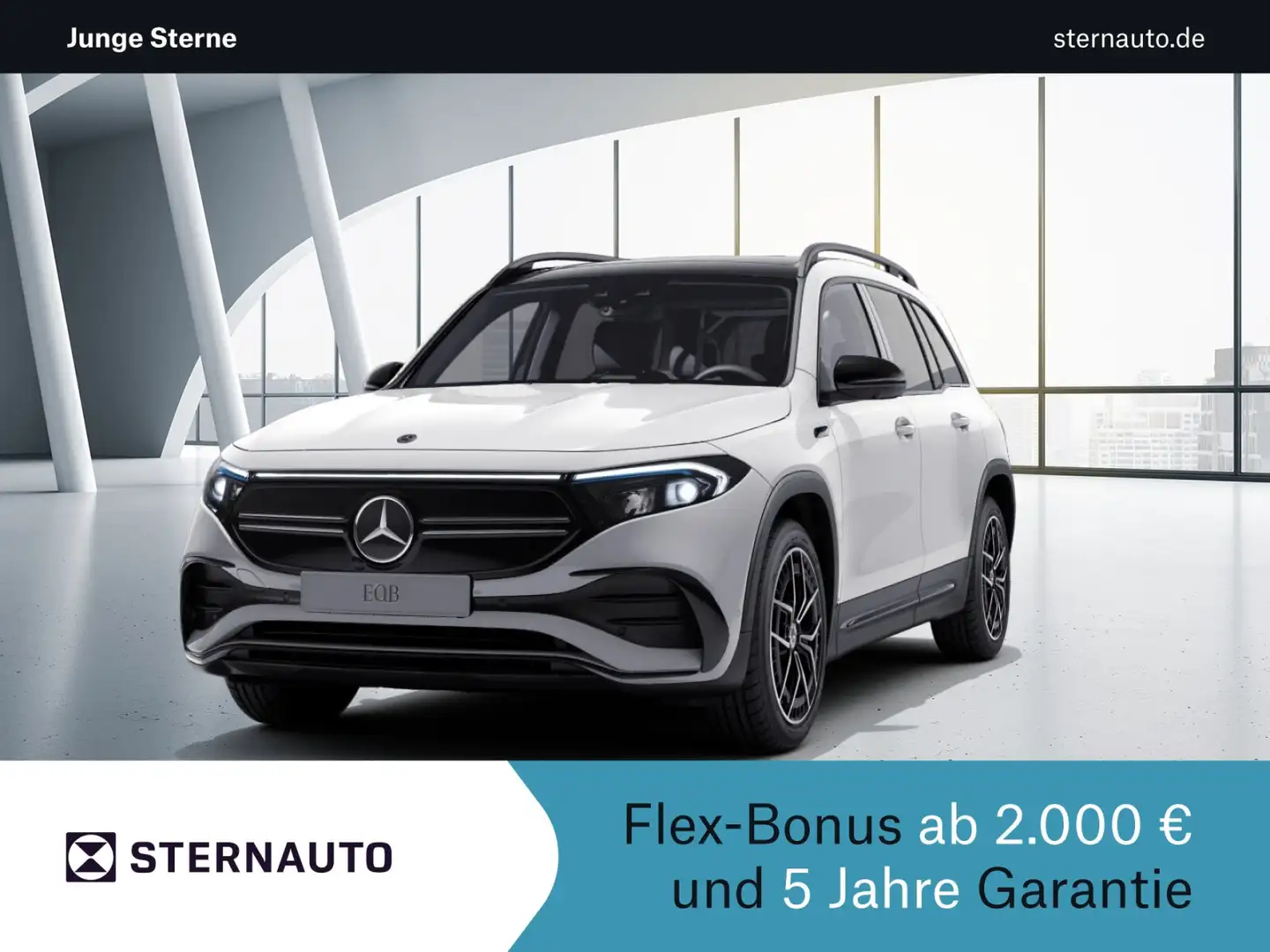 Mercedes-Benz EQB 300 EQB 300 4MATIC  AMG Line Navi/Pano.-Dach/Distronic Weiß - 1
