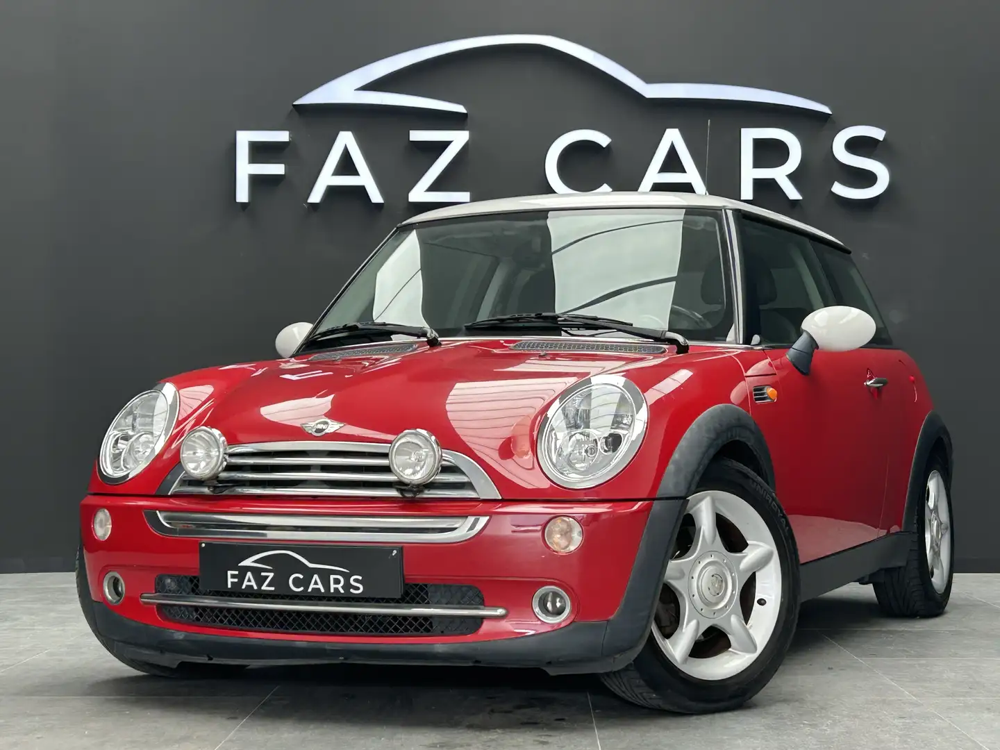 MINI Cooper 1.6i 16v Cooper * CUIR + CLIM + JANTES + GARANTIE* Czerwony - 1
