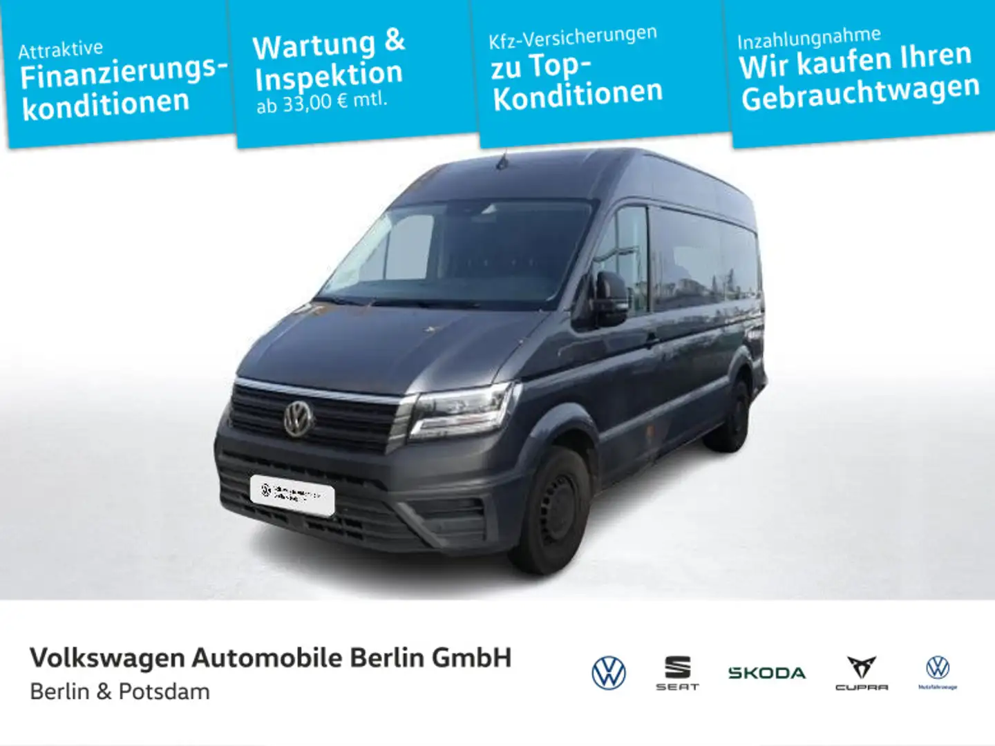 Volkswagen Crafter 35 Kasten 2.0 TDI L2H2 Klima 3 Stze PDC Grau - 1