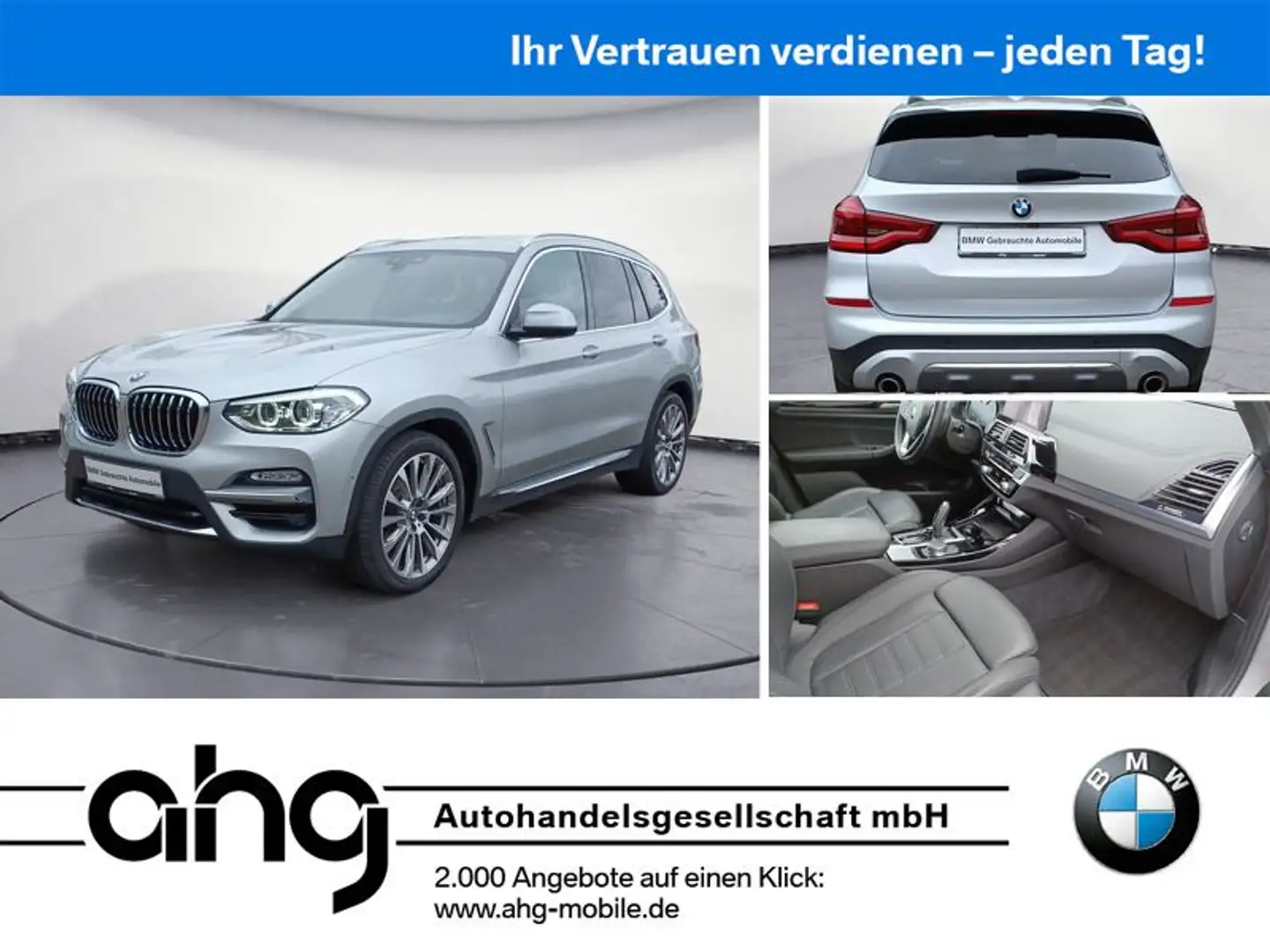 BMW X3 xDrive20i Luxury Line AT Navi Leder Panoramad Zilver - 1