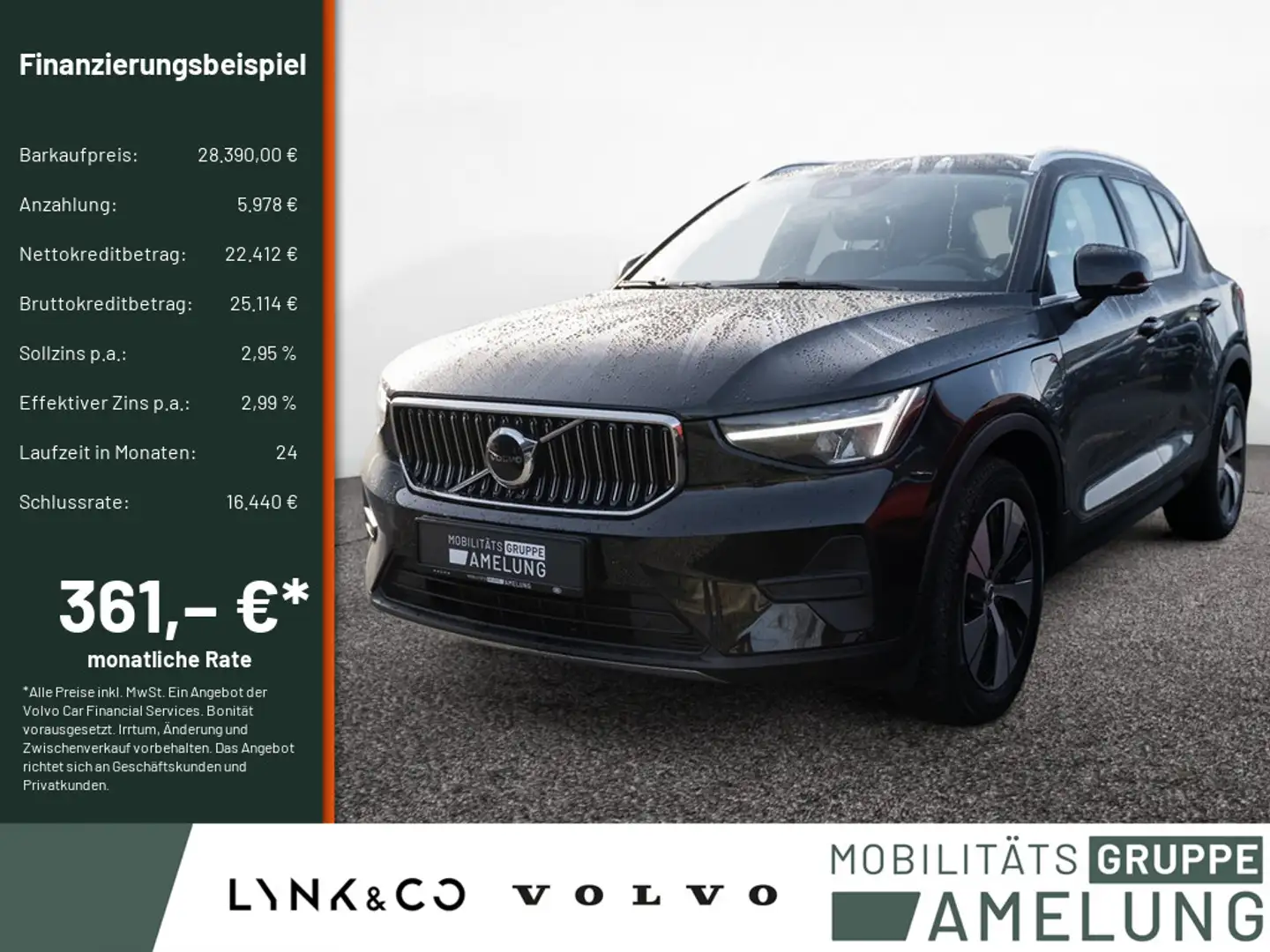 Volvo XC40 T4 Recharge NAVI AHK FACEL. STANDHZ LED Schwarz - 1