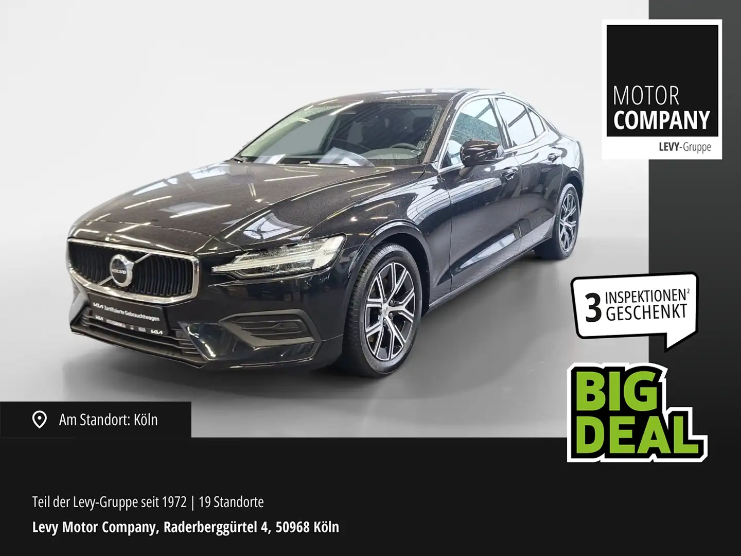 Volvo S60 B4 Core 2.0 MHEV +Google+Kamera+Thor+ Schwarz - 1