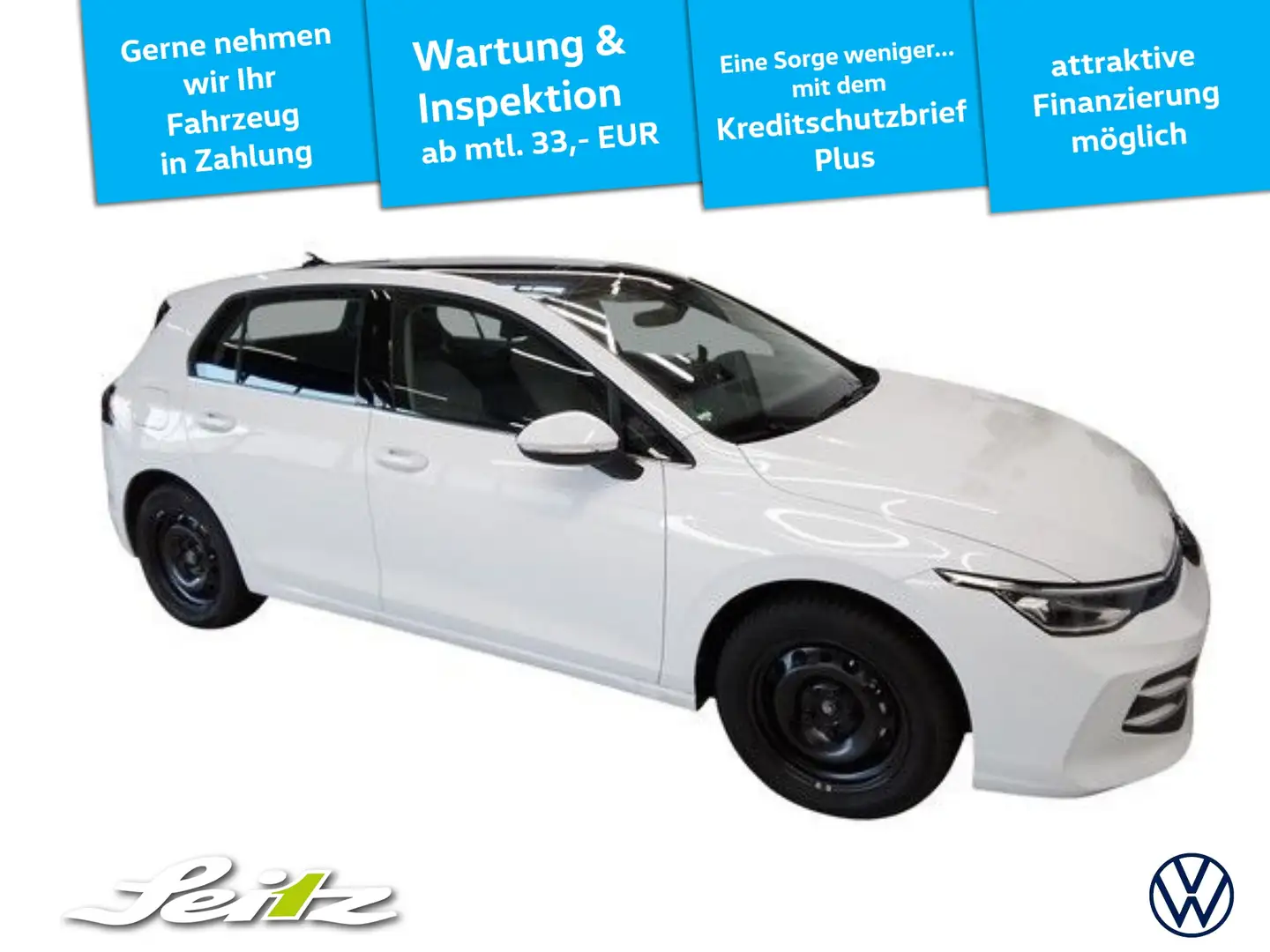 Volkswagen Golf VIII 1.5 TSI Style *HEAD-UP*LED*KAMERA*NAVI* Weiß - 1
