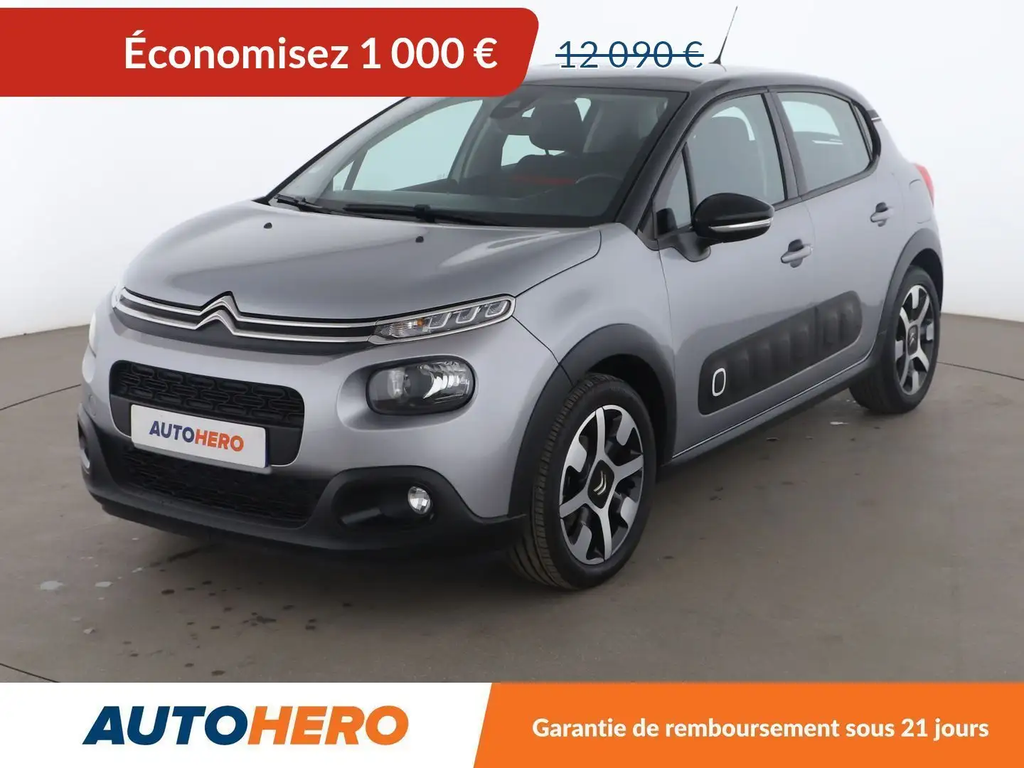 Citroen C3 1.5 Blue-HDi Shine BV5 Gris - 1