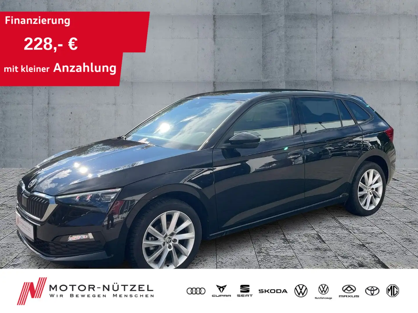 Skoda Scala 1.0 TSI AMBITION LED+ACC+AHK+APP+SHZ+RFK Negro - 1