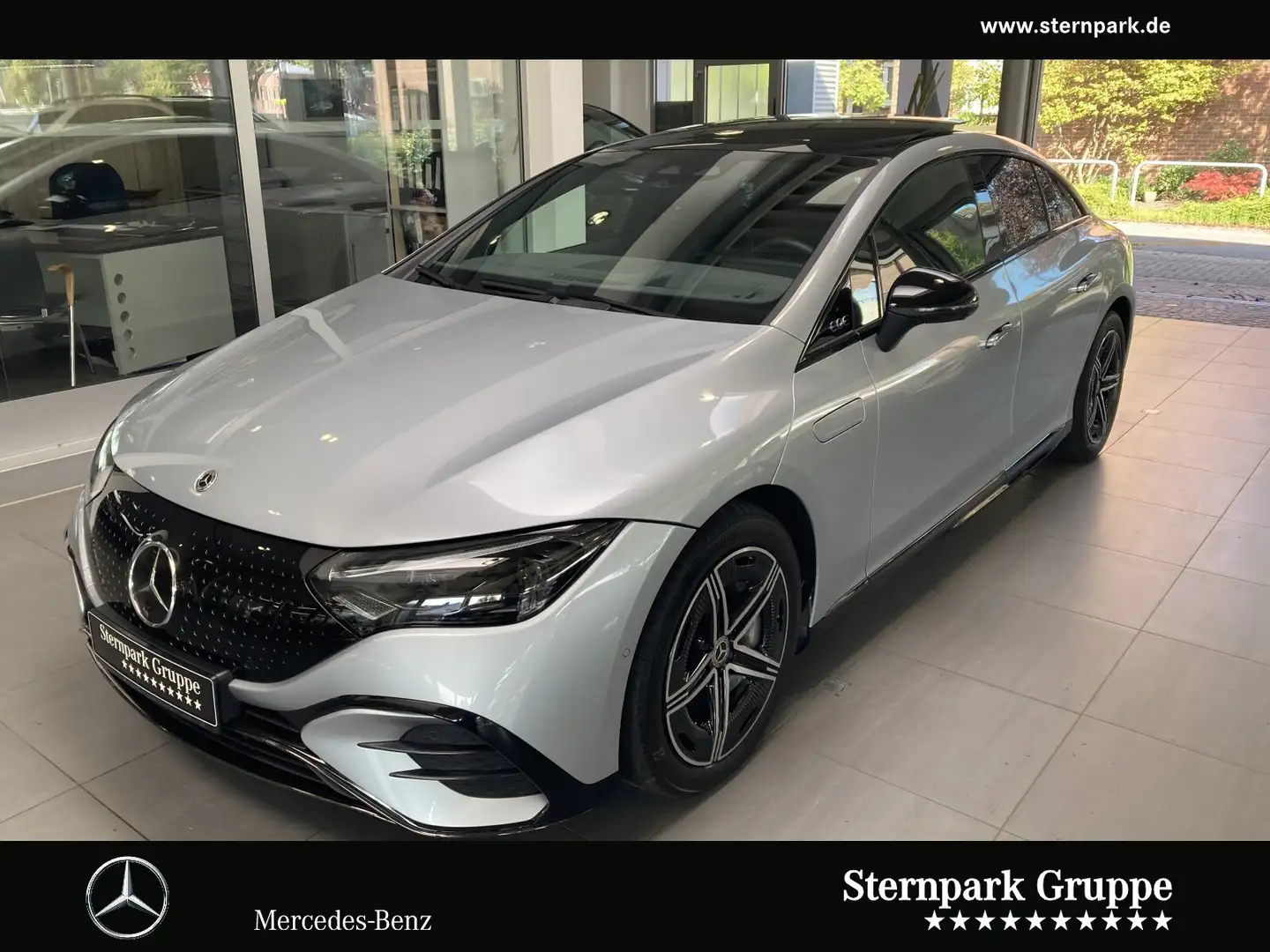 Mercedes-Benz EQE 350 EQE 350 4M AMG PremiumPl,Pano,HUD,Night,360°Kam Argent - 1