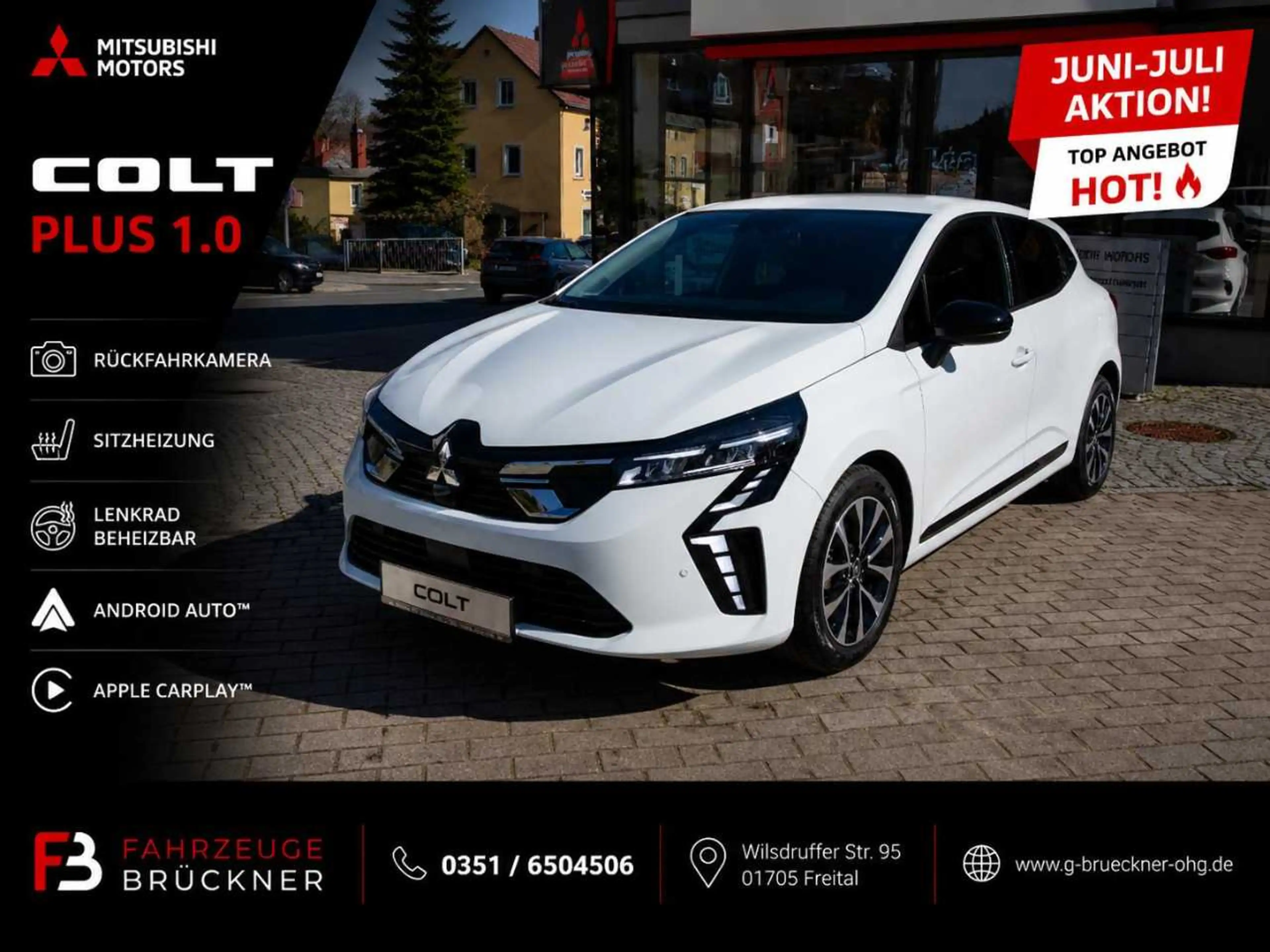 Mitsubishi Colt PLUS 1.0 T 6-Gang Kamera.Sitzhzg,Lenkrad beheizbar