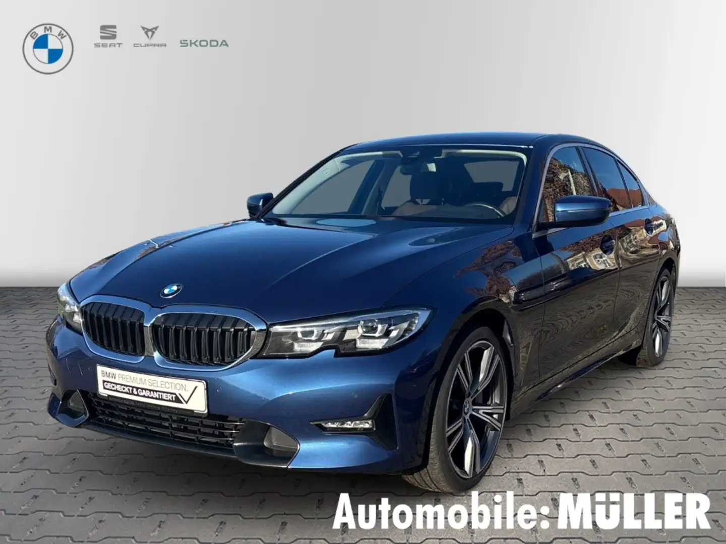 BMW 330 d Sport Line Navi Leder HarmanKardon El. Heckklapp Blau - 1
