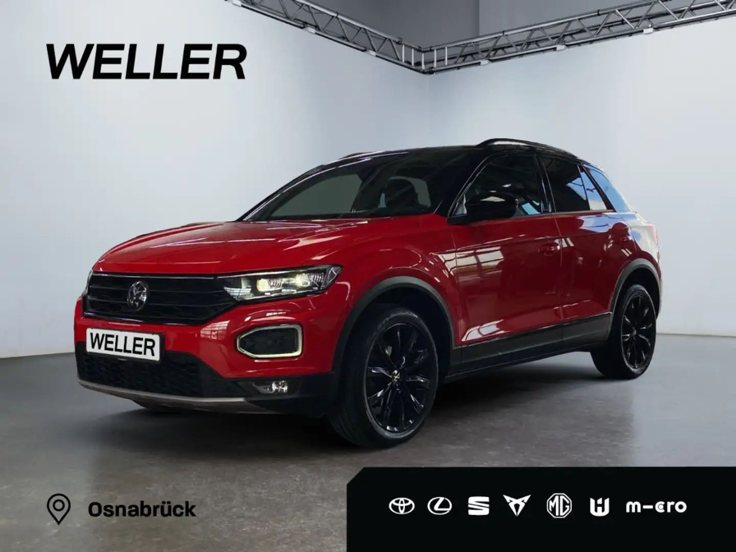 Volkswagen T-Roc 1.5 TSI DSG Style *Pano*AHK*LED*ACC*Black Style* Rot - 1