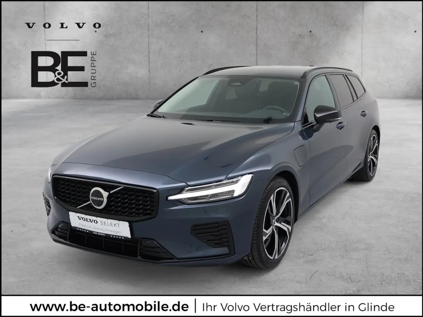 Volvo V60 T6 Dark Recharge Plug-In Hybrid AWD Blau - 1