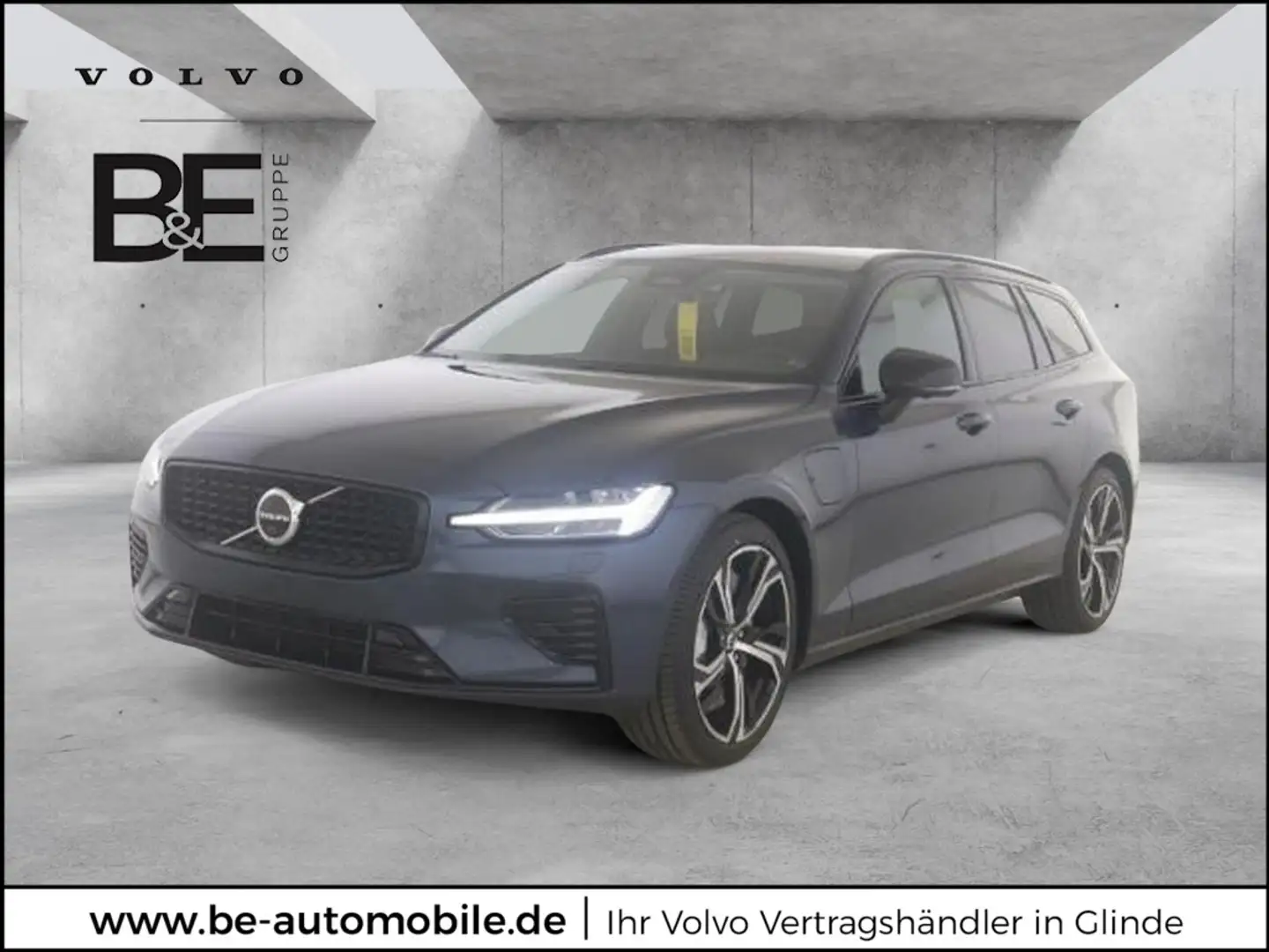 Volvo V60 T6 Dark Recharge Plug-In Hybrid AWD Blau - 1