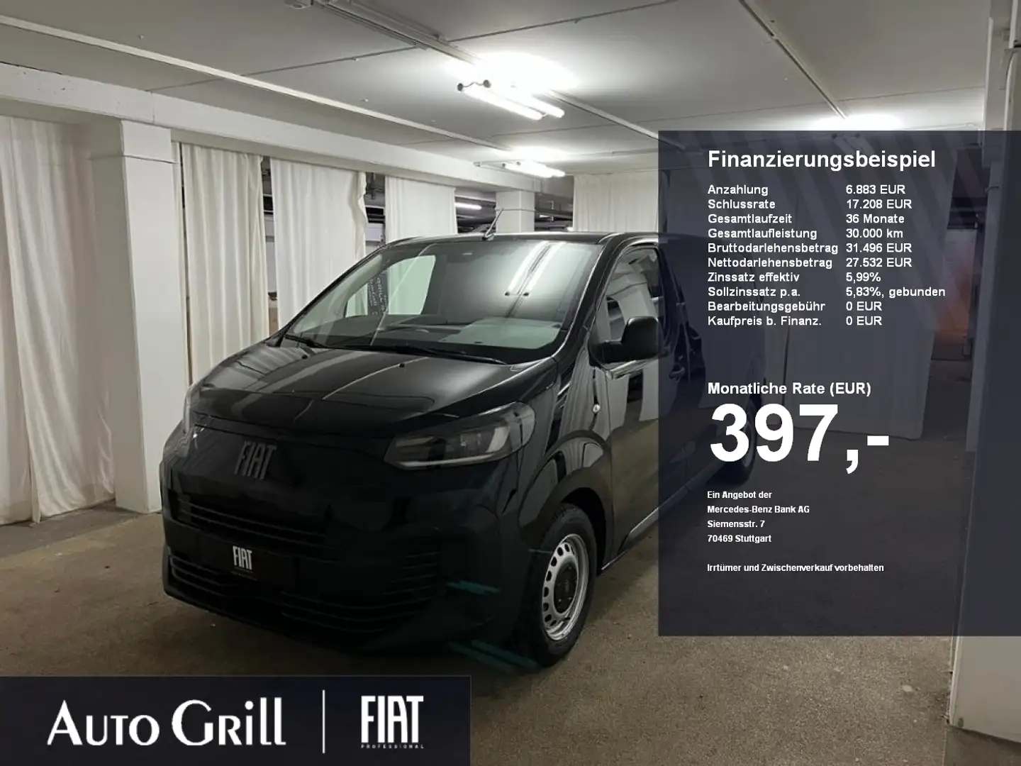 Fiat Scudo L2 AHK RüKa CarPlay LaderaumHolz LED Negro - 1