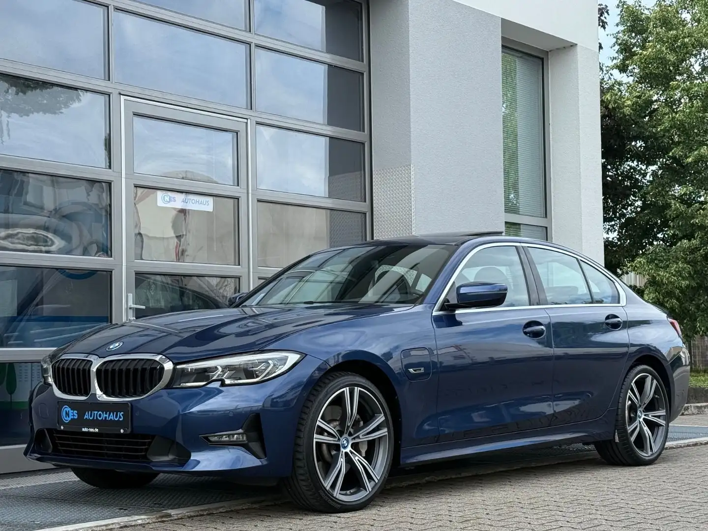 BMW 330 e*LASER*KAM*MEMORY*LEDER*KEY*GLASDACH*HiFi*19 Bleu - 1