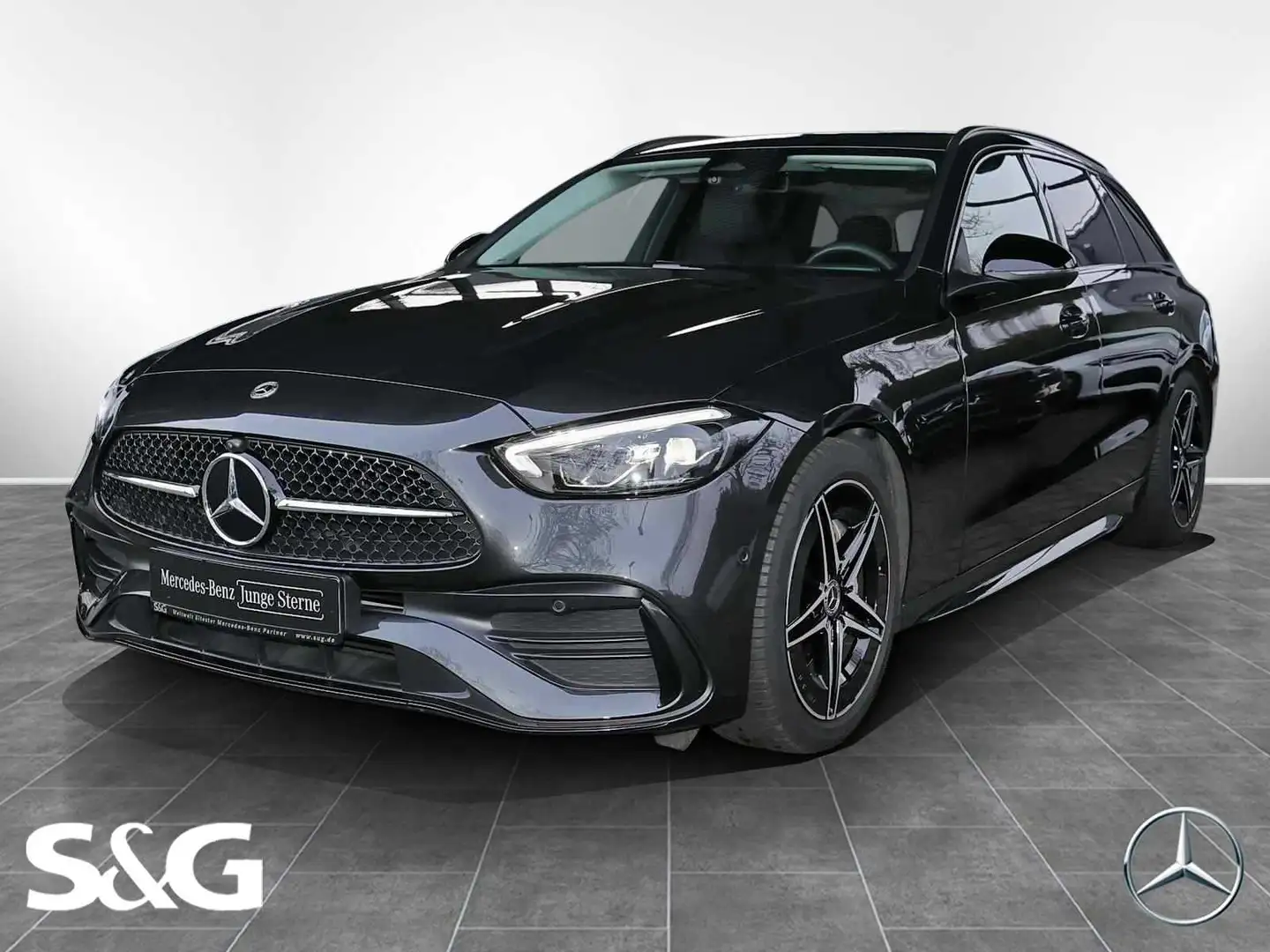 Mercedes-Benz C 180 T AMG TOTWINKEL+CARPLAY+360°+SPURHALTE+18" Grau - 1