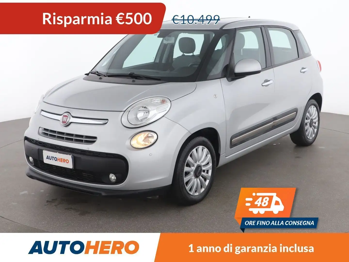 Fiat 500L 1.3 M-Jet Pop Star 95 CV Argento - 1