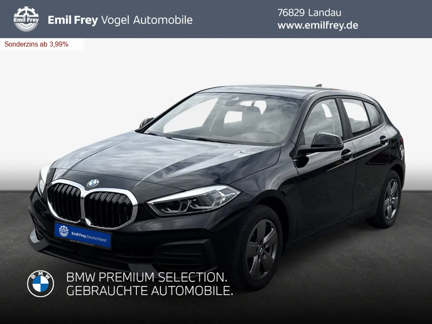 BMW 118 d Aut. Advantage *SHZ* Schwarz - 1