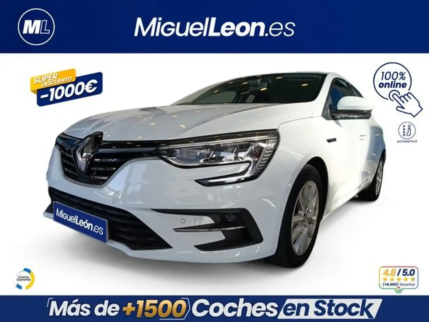 Renault Megane Techno E-Tech Híbrido Ench. 117kW Blanco - 1