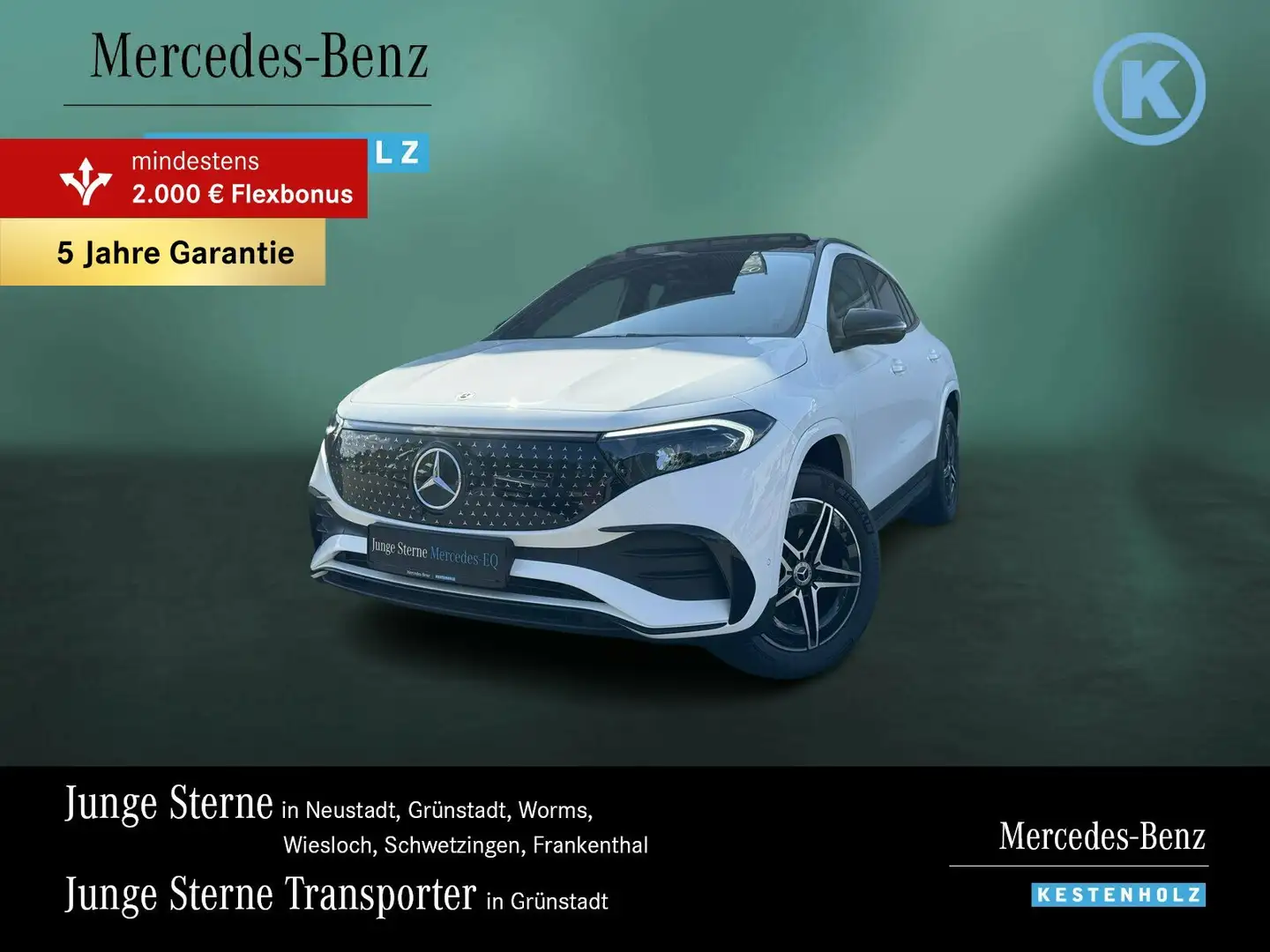 Mercedes-Benz EQA 350 EQA 350 4M AMG+PANO+MEMORY+360°+NIGHT+TOTWINKEL Weiß - 1