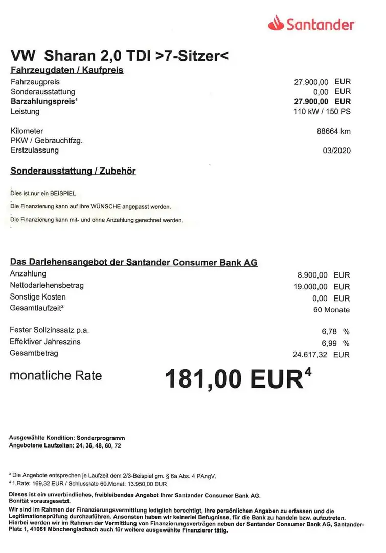 Volkswagen Sharan 2,0 TDI 7Sitze/NAV/PANO/SHZ/PDC/ACC Gris - 2