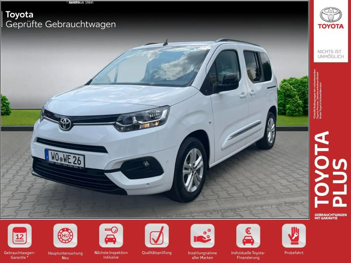 Toyota Proace City Verso 1.2 Turbo L1 Team Deutschland Blanc - 1