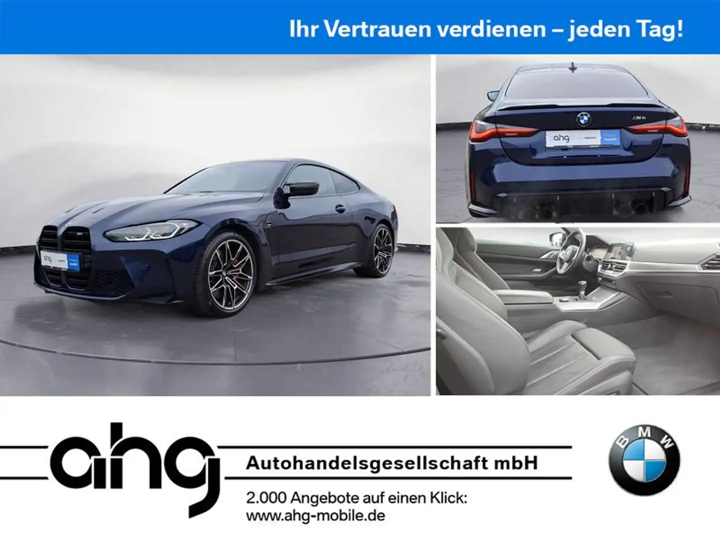 BMW M4 Klimaaut. Adaptives Fahrwerk Memory vorn Blauw - 1