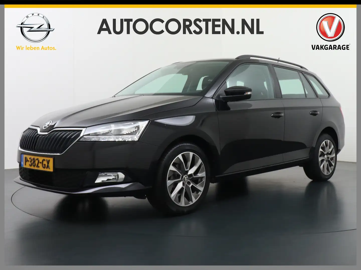 Skoda Fabia Combi 1.0T 96PK Apple Carplay Android Navi Airco C Black - 1