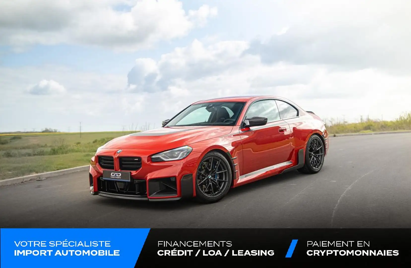 BMW M2 Coupe - FULL M PERFORMANCE - LOA 2000e/mois - 460 ch BVA8 G87 Rojo - 1