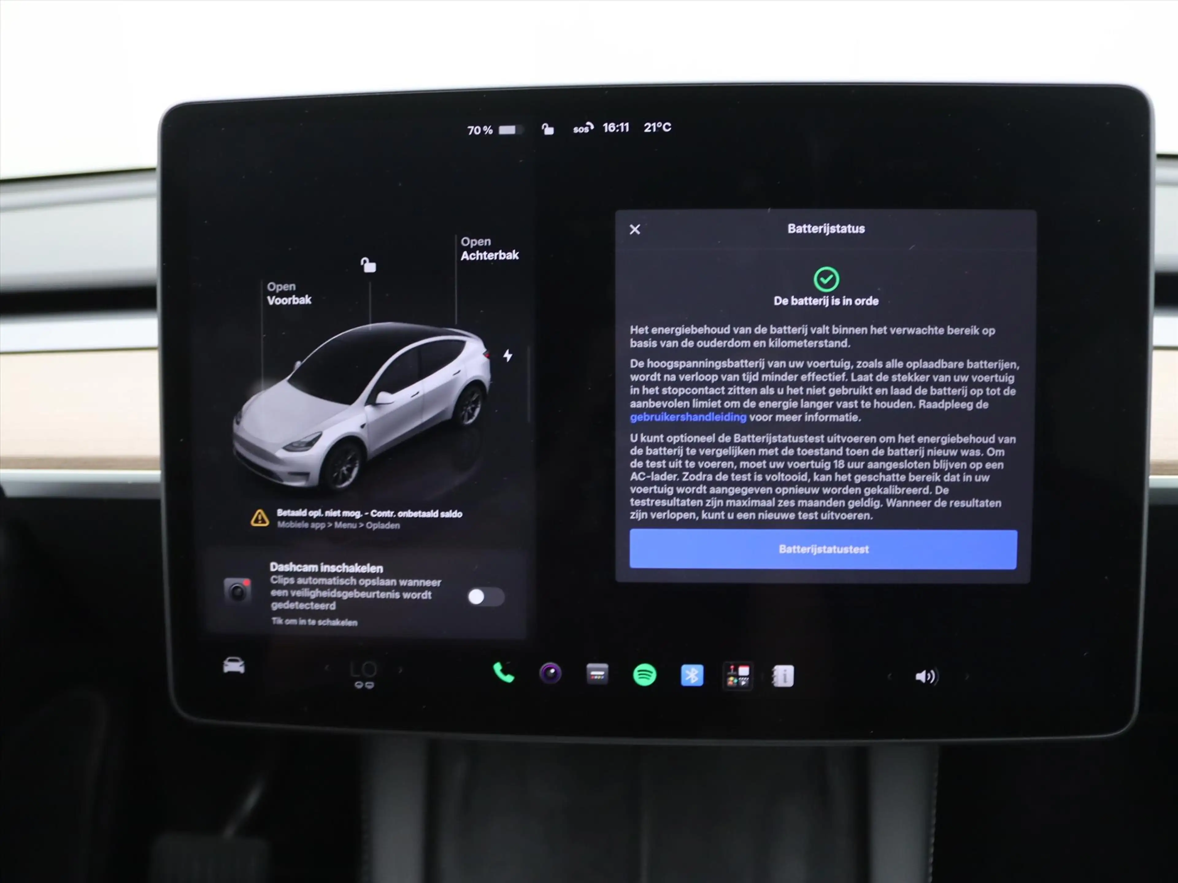Tesla Model Y Long Range AWD 75kWh 351pk 92.2% SoH [ AMD RYZEN+A — photo 34