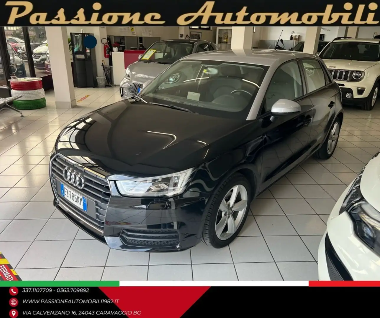 Audi A1 A1 Sportback 1.6 TDI Sport S-Tronic FARI LED EURO6 Schwarz - 1