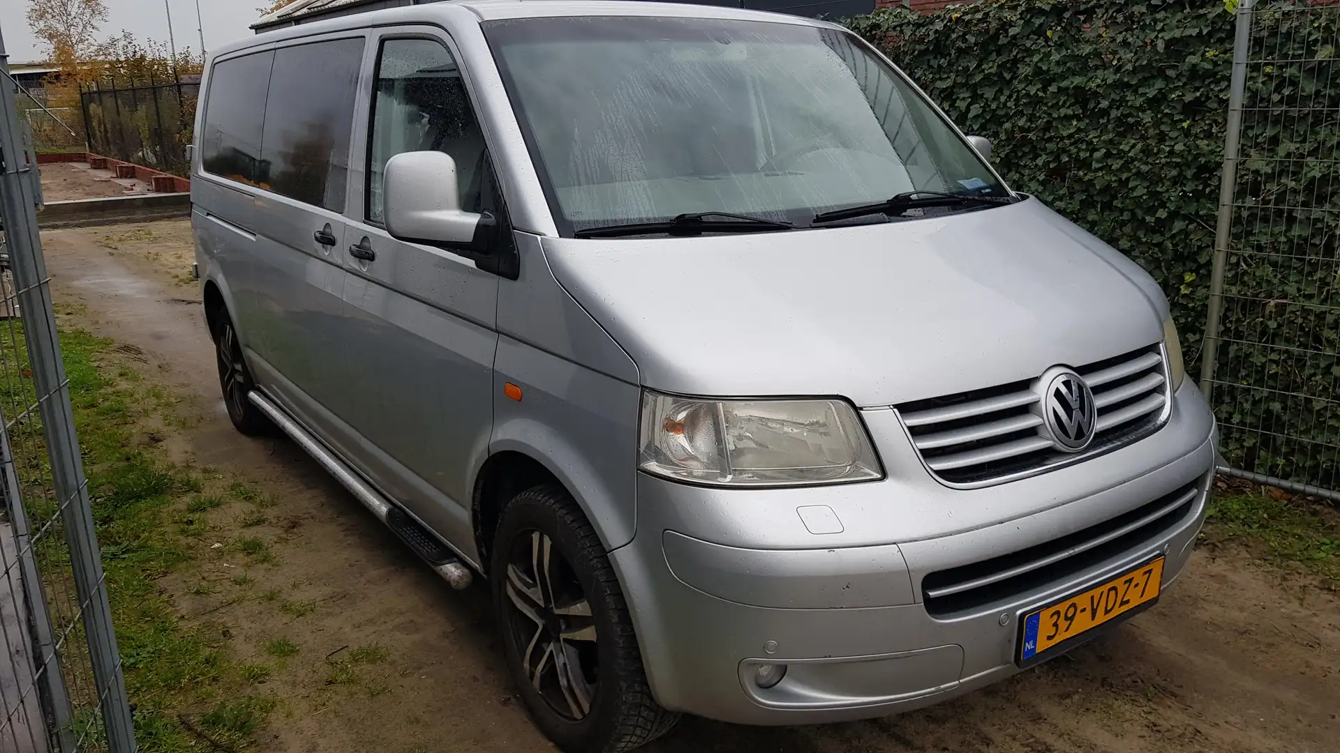 Volkswagen T5 dubbel cabine Zilver - 1