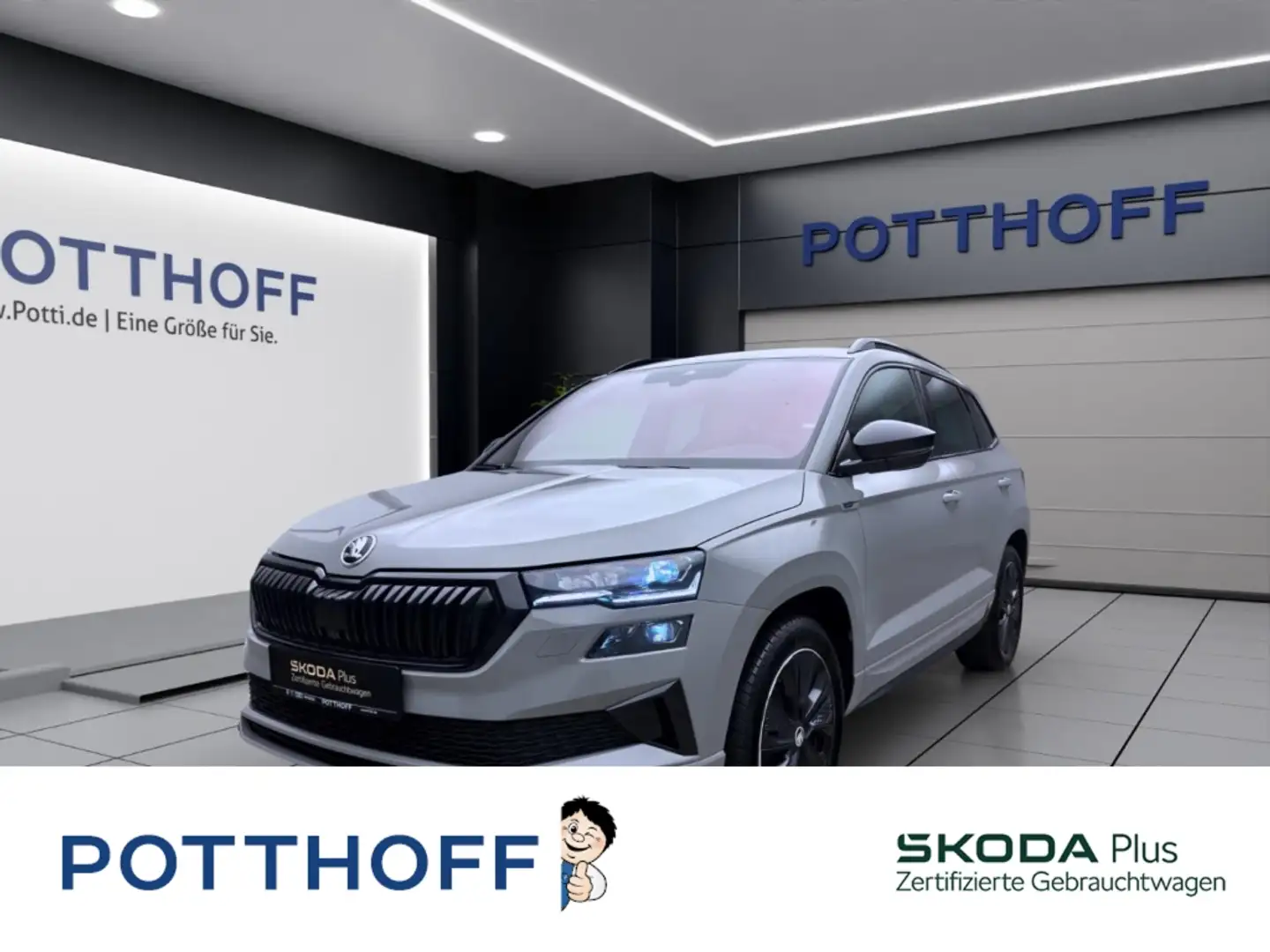 Skoda Karoq 2.0 TSI DSG 4x4 SPORTLINE MATRIX PDC SITZHZG Grau - 1