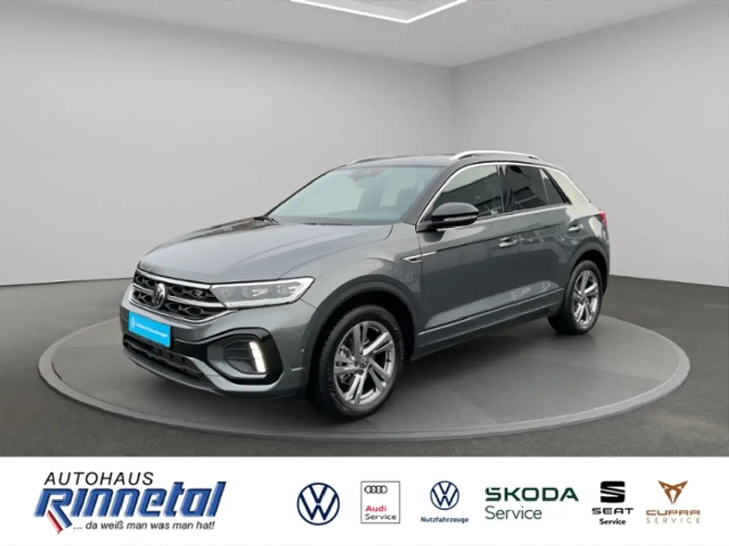 Volkswagen T-Roc 1.5 TSI OPF R-Line AHK+KAMERA+ACC+NAVI+LED LICHT+ Grau - 1