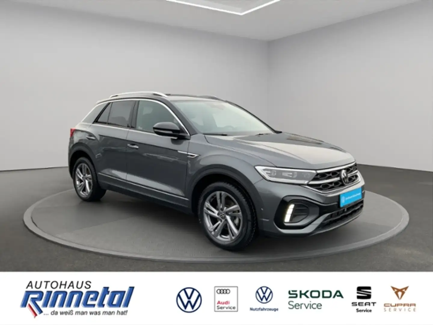 Volkswagen T-Roc 1.5 TSI OPF R-Line AHK+KAMERA+ACC+NAVI+LED LICHT+ Grau - 2