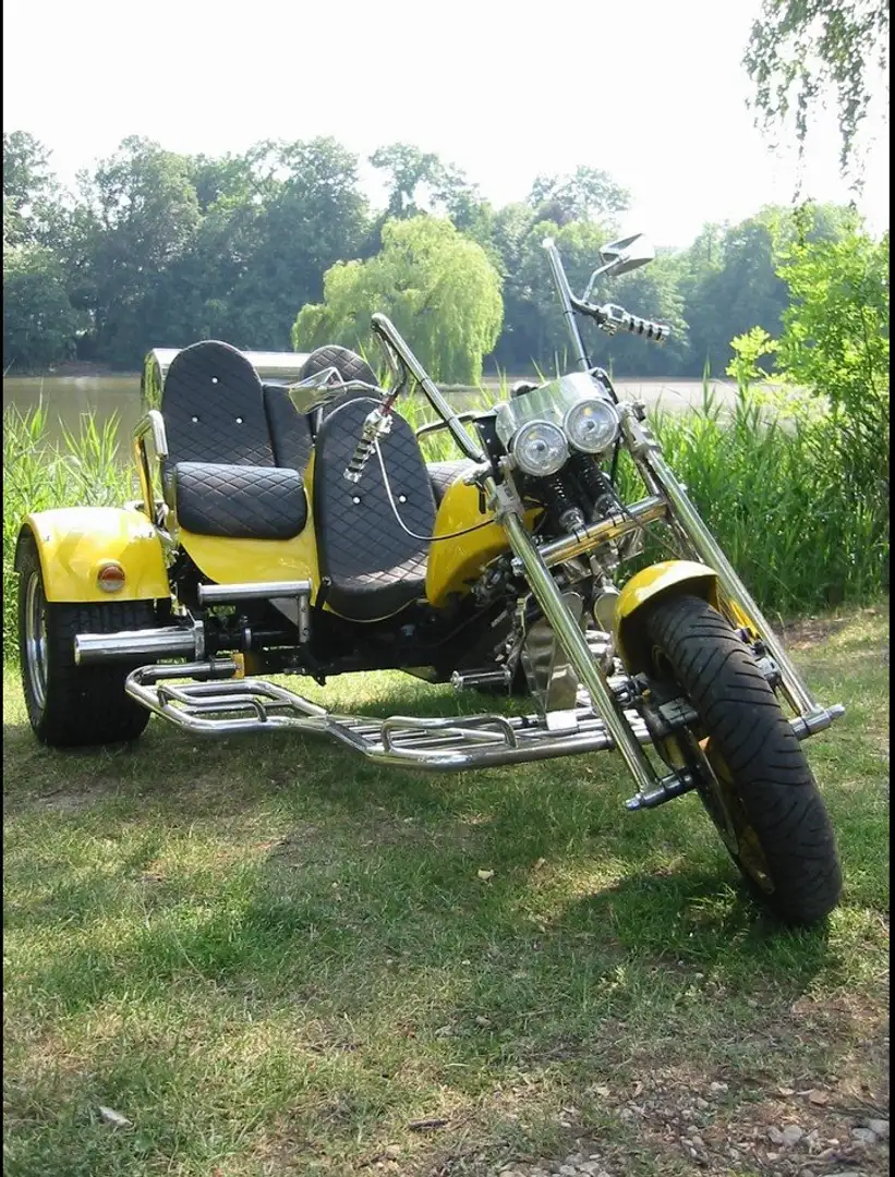 Trike Käfer-Technik, 3-Sitzer, 50 PS, 1. Gang frei Jaune - 1