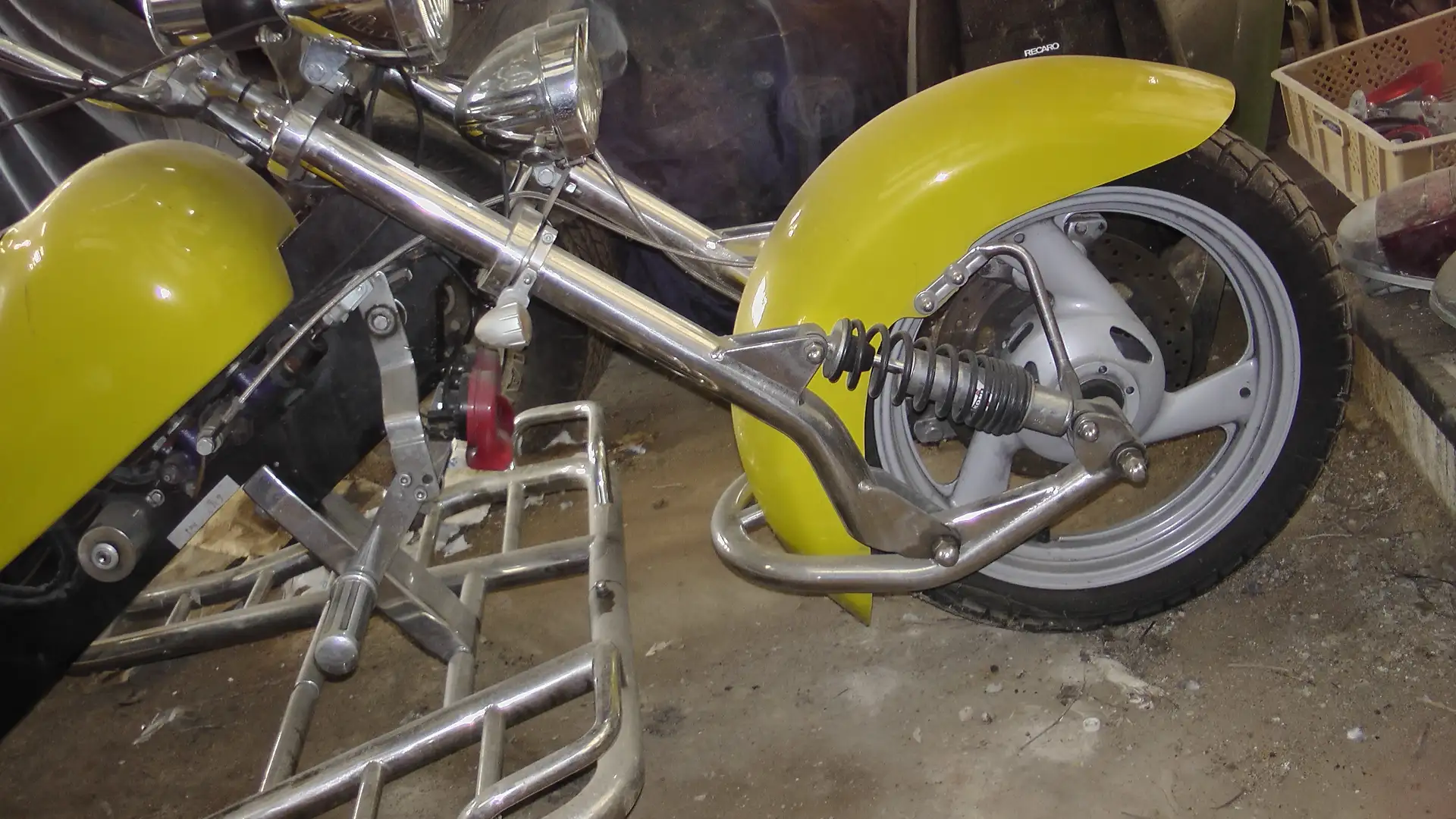 Trike Käfer-Technik, 3-Sitzer, 50 PS, 1. Gang frei Jaune - 2